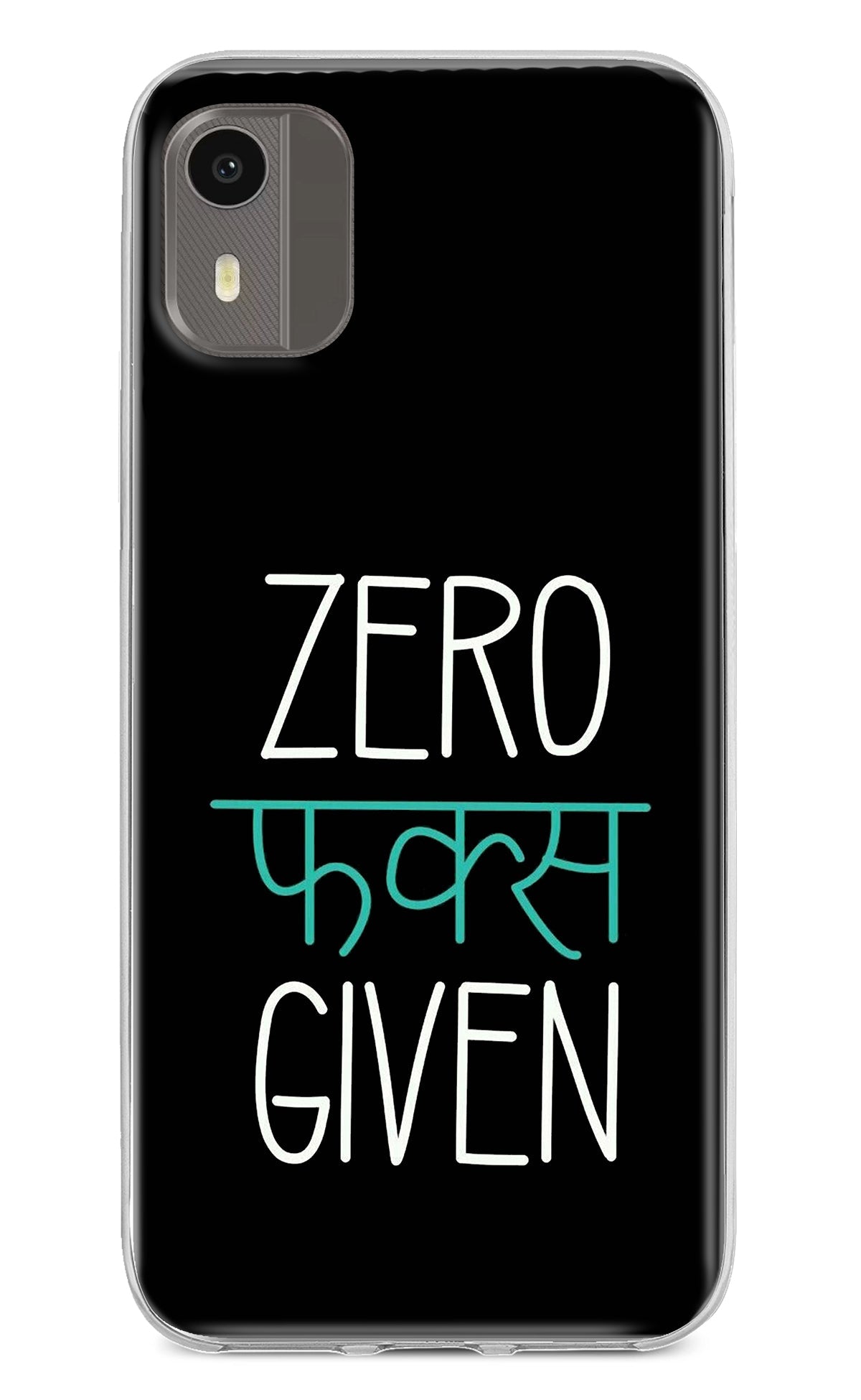 Zero Fucks Given Nokia C12/C12 Pro Back Cover