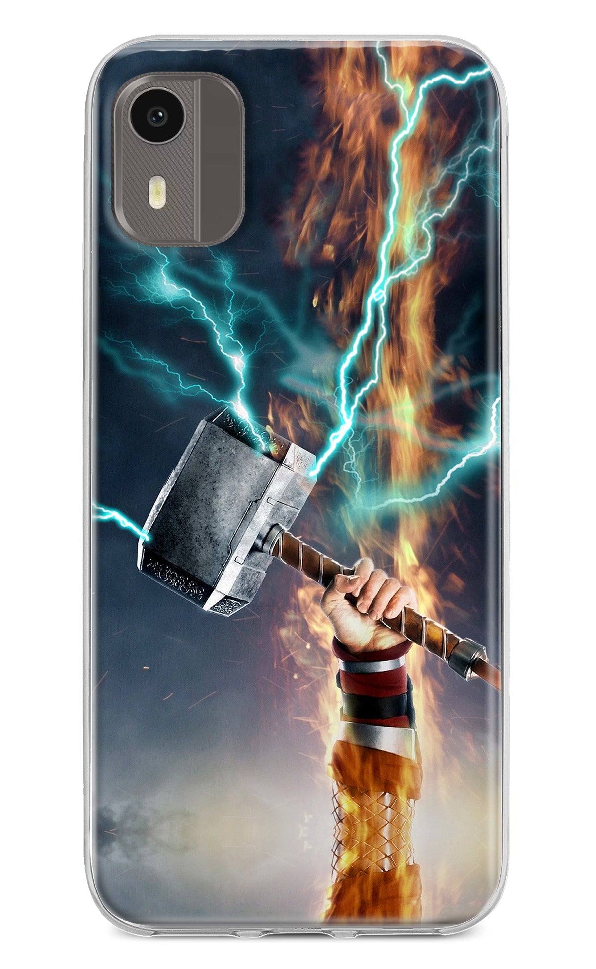 Thor Hammer Mjolnir Nokia C12/C12 Pro Back Cover