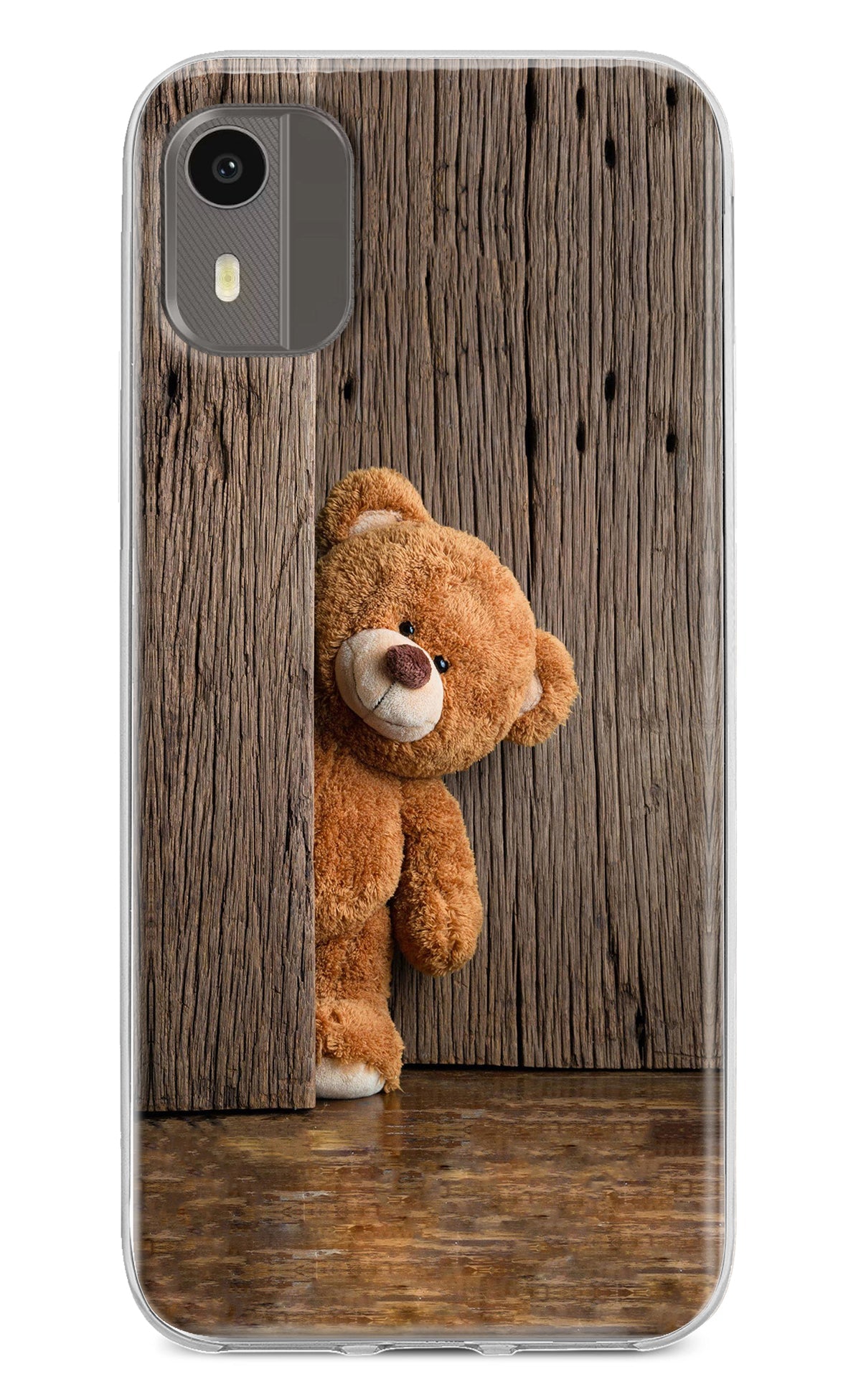 Teddy Wooden Nokia C12/C12 Pro Back Cover