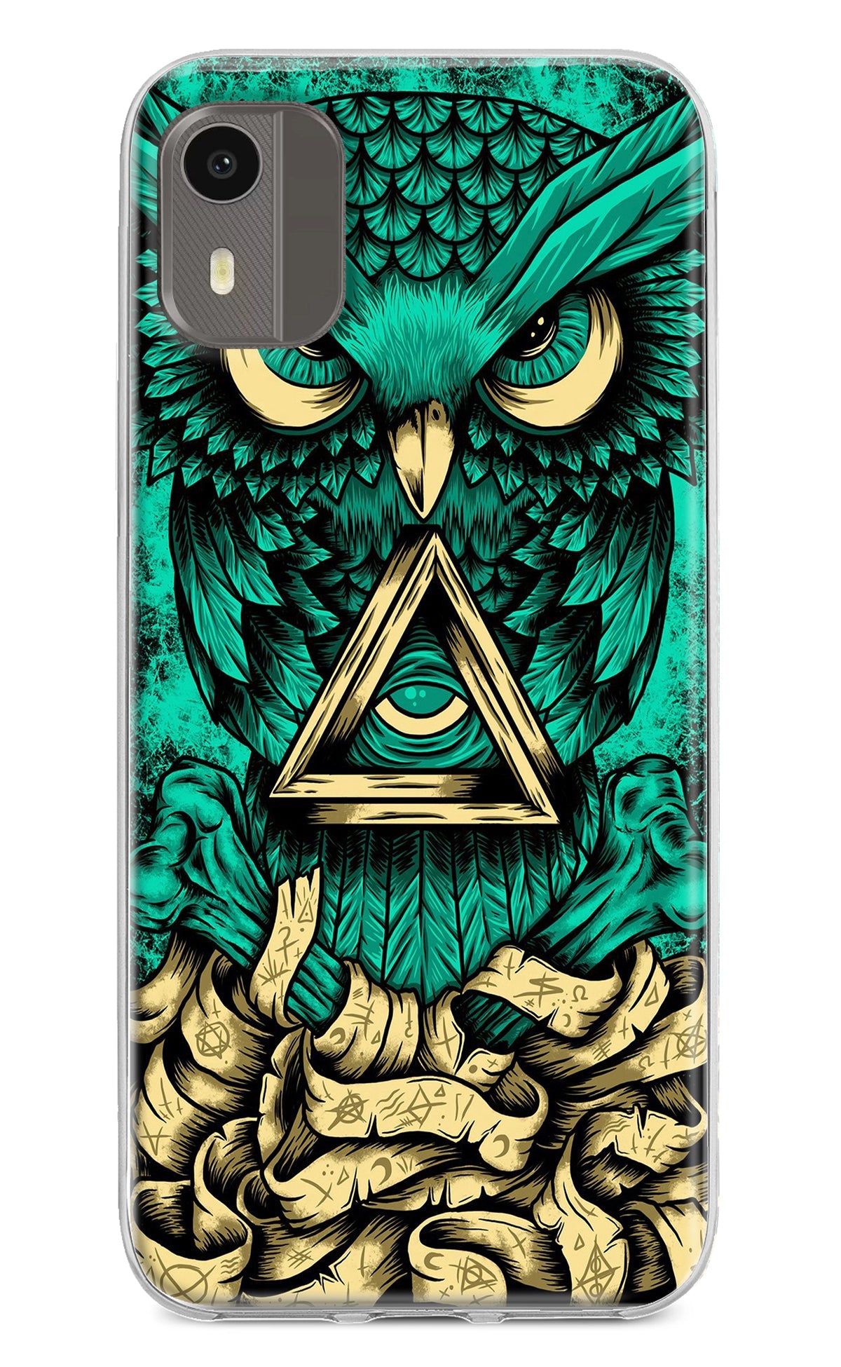 Green Owl Nokia C12/C12 Pro Back Cover