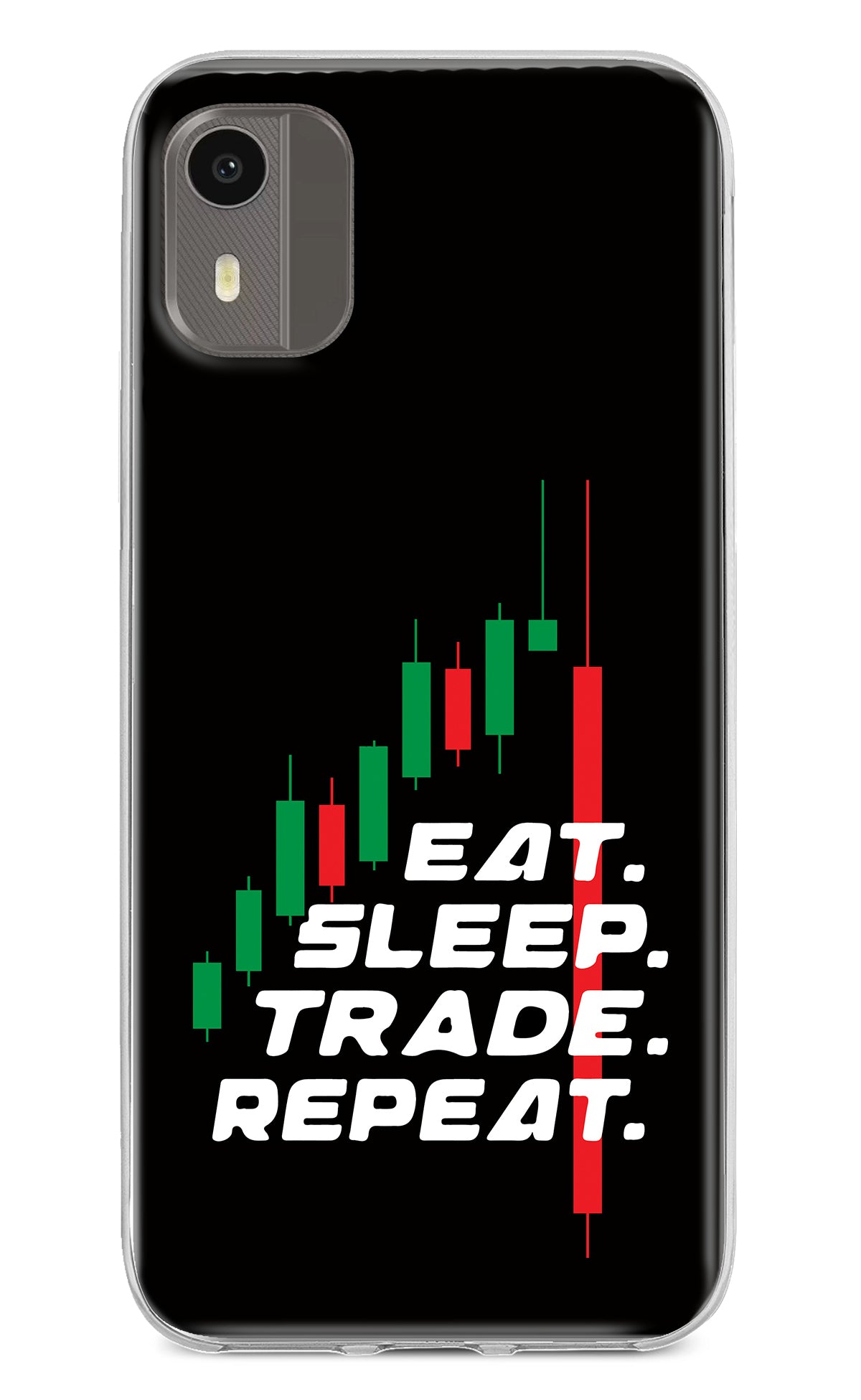 Eat Sleep Trade Repeat Nokia C12/C12 Pro Back Cover