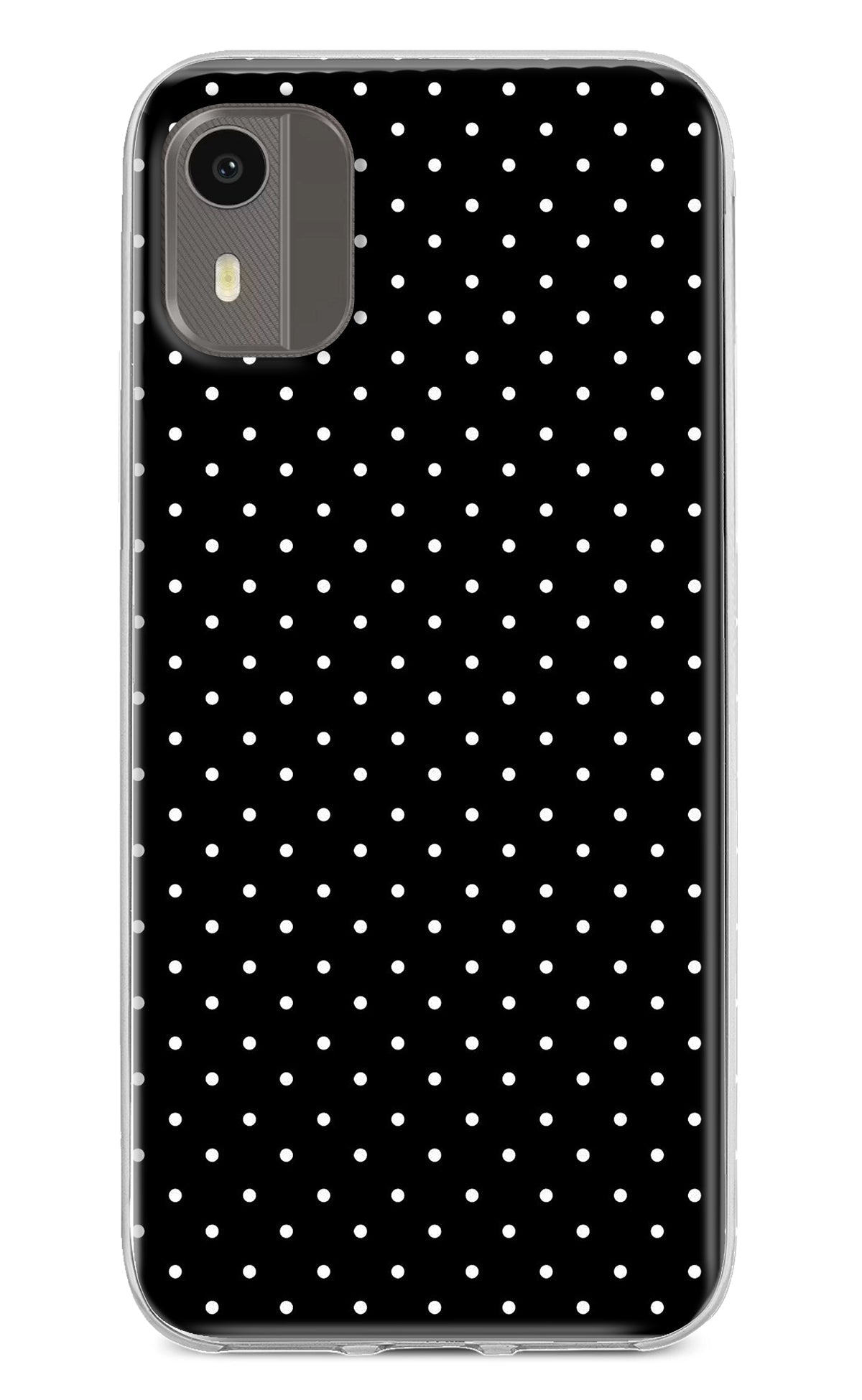 White Dots Nokia C12/C12 Pro Back Cover