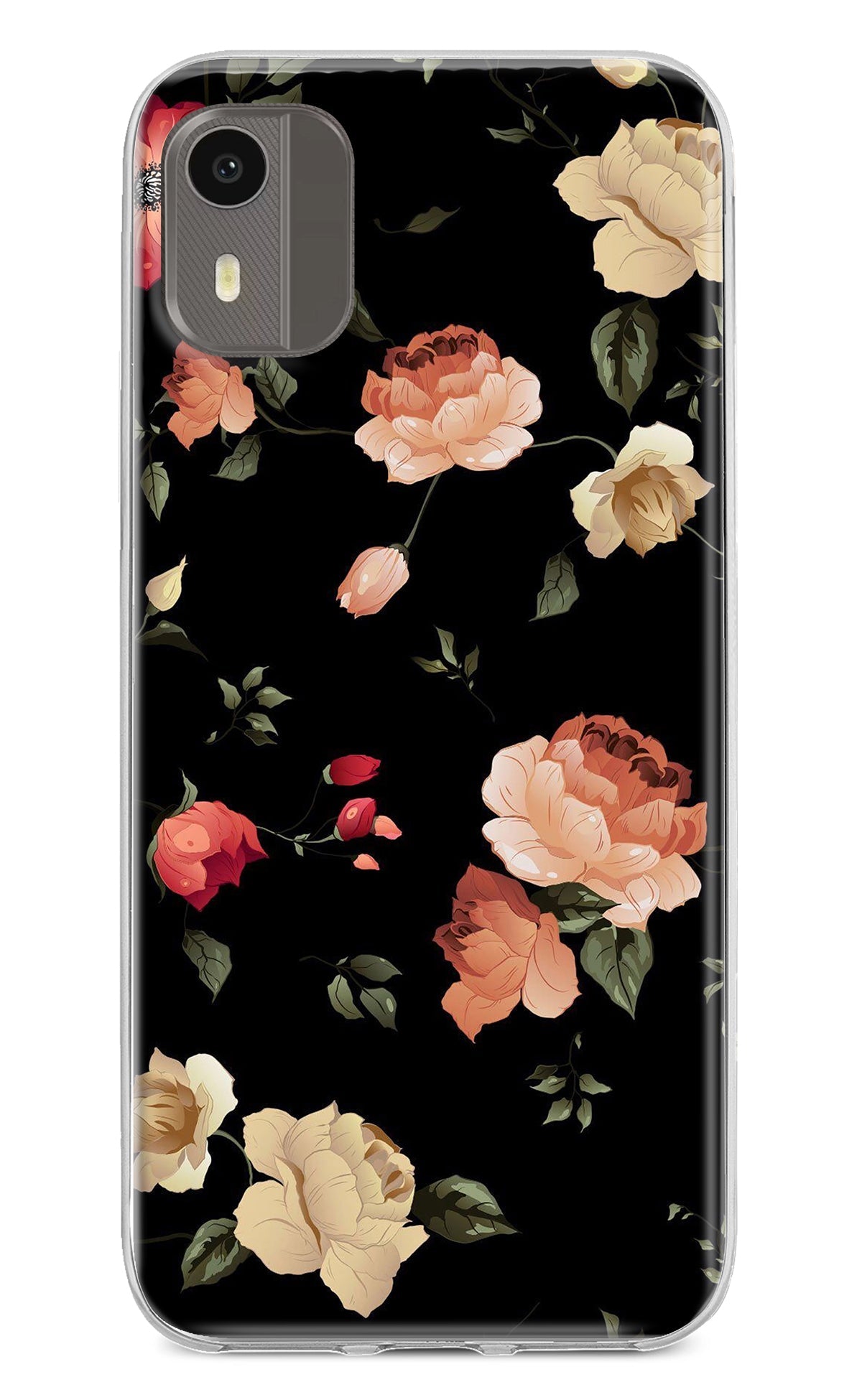 Flowers Nokia C12/C12 Pro Back Cover