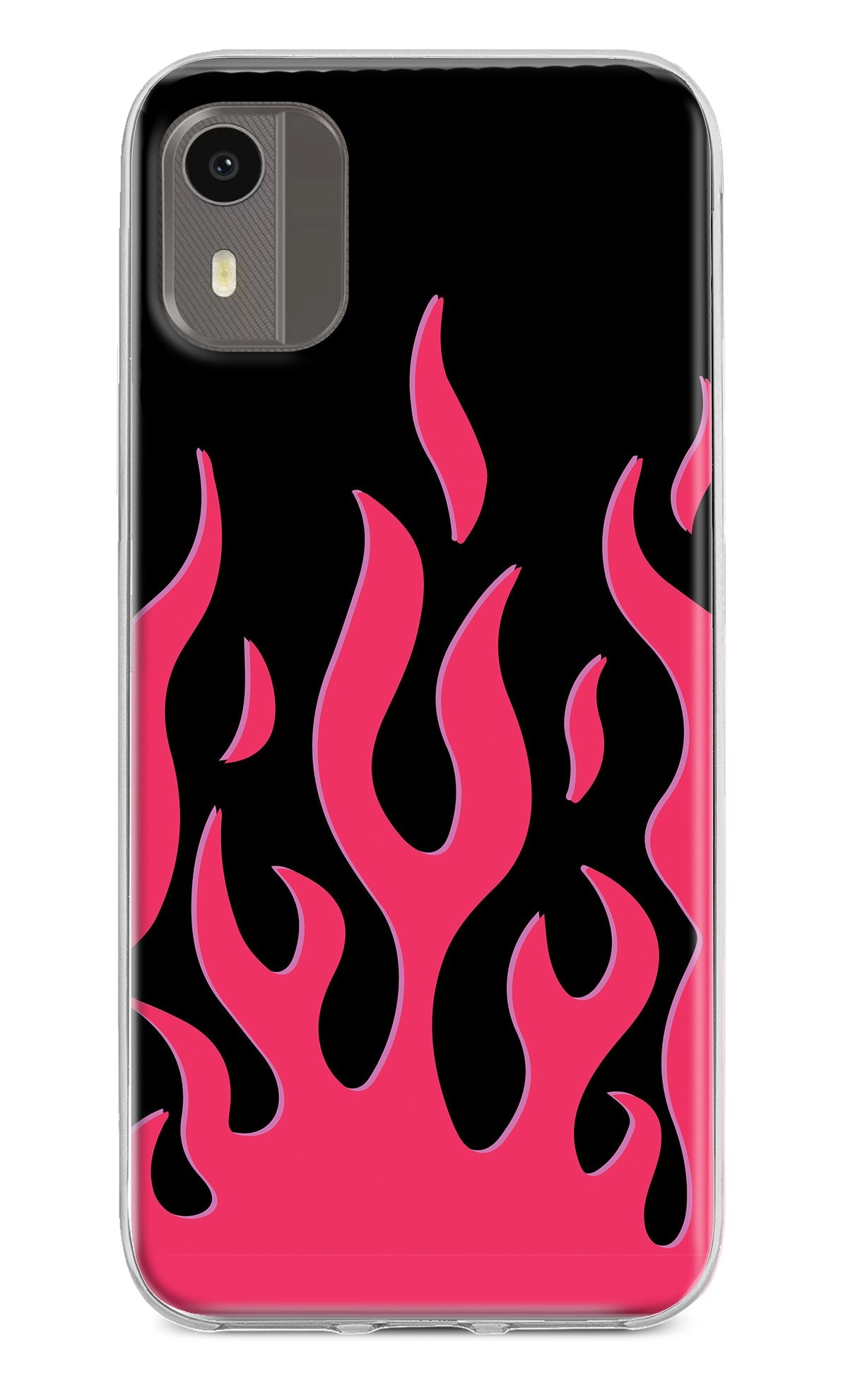Fire Flames Nokia C12/C12 Pro Back Cover