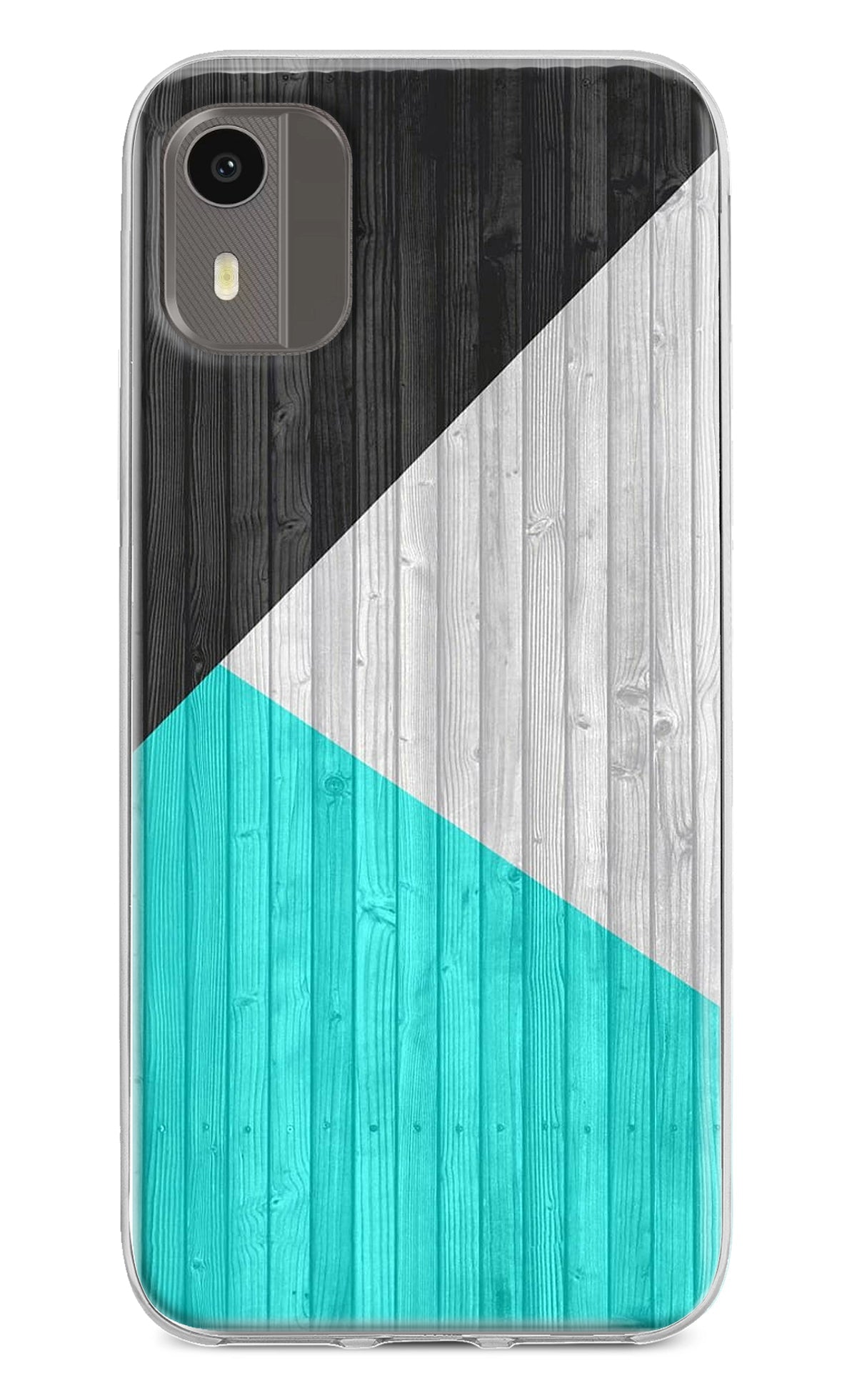 Wooden Abstract Nokia C12/C12 Pro Back Cover
