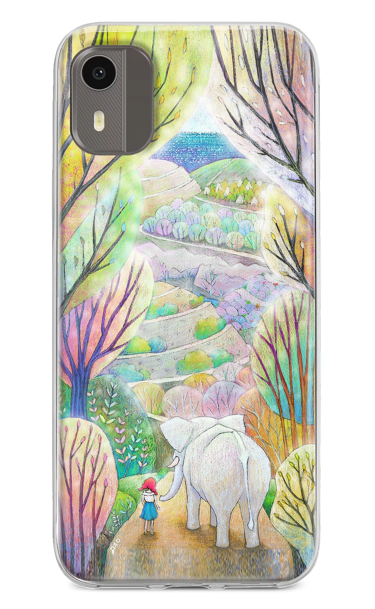 Nature Painting Nokia C12/C12 Pro Back Cover