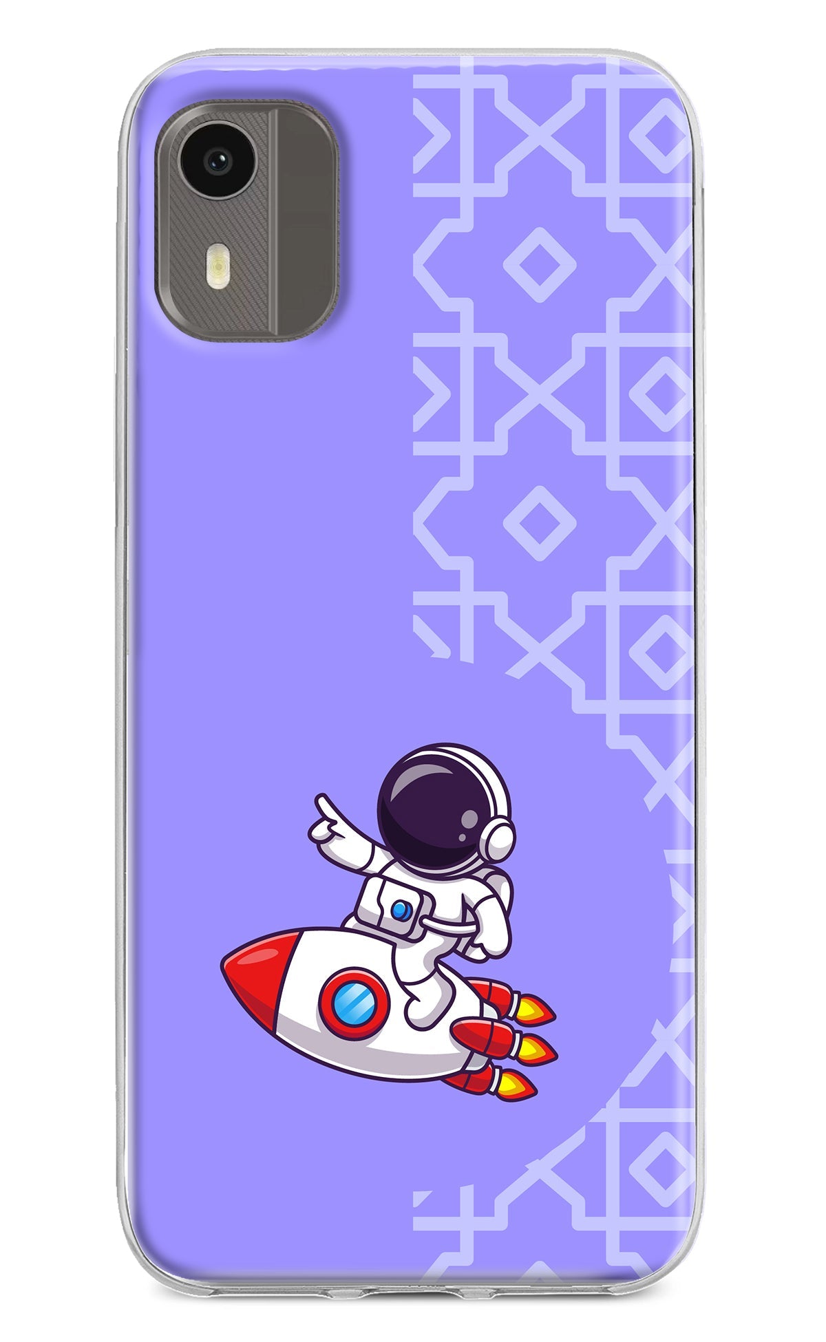 Cute Astronaut Nokia C12/C12 Pro Back Cover