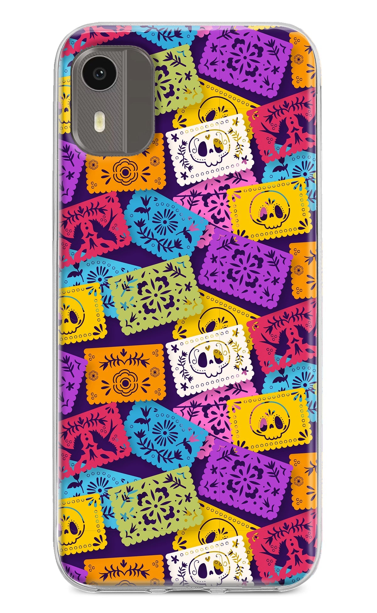 Mexican Pattern Nokia C12/C12 Pro Back Cover