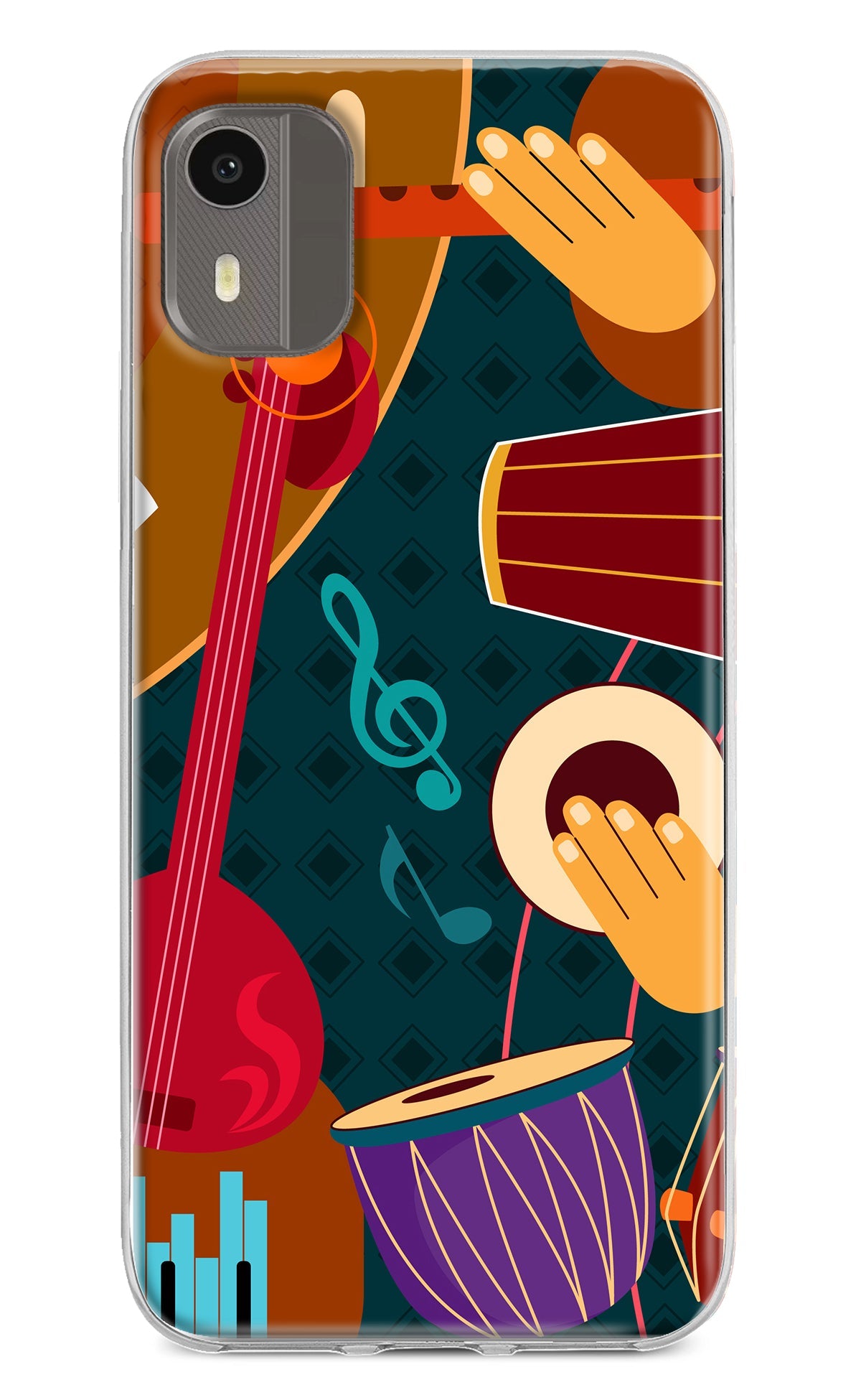 Music Instrument Nokia C12/C12 Pro Back Cover
