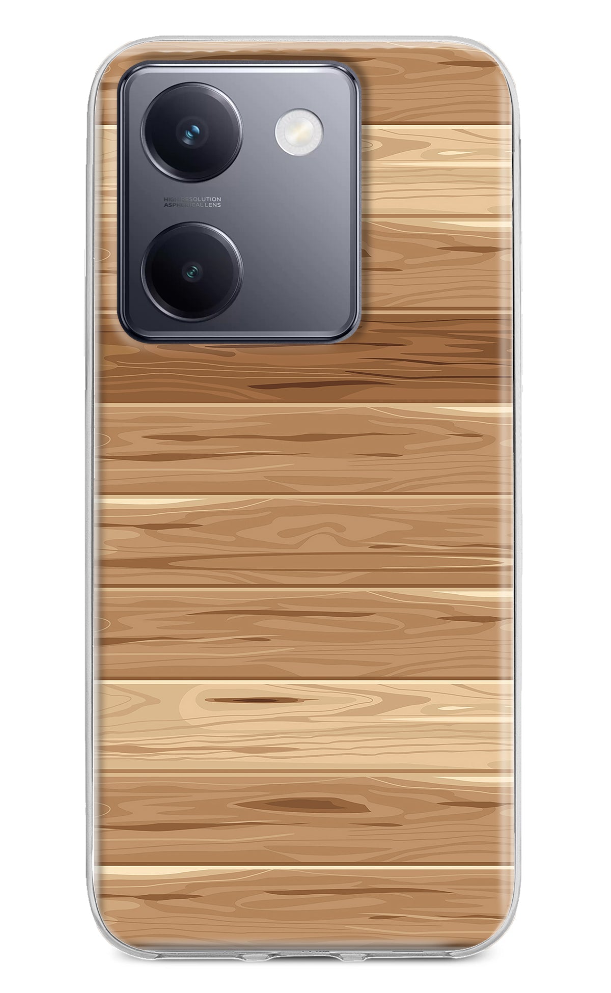 Wooden Vector Vivo Y200 Pro Back Cover