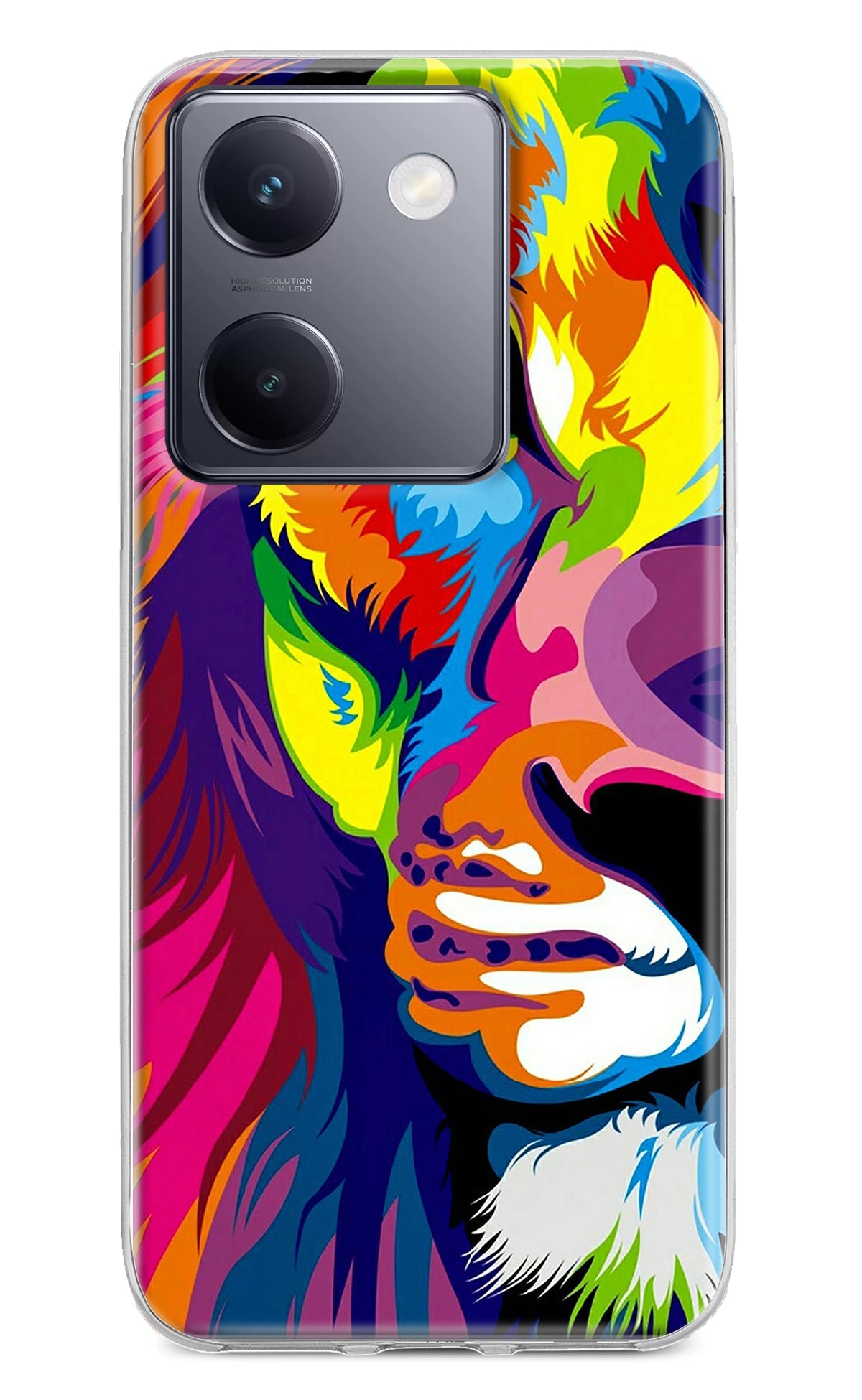 Lion Half Face Vivo Y200 Pro Back Cover