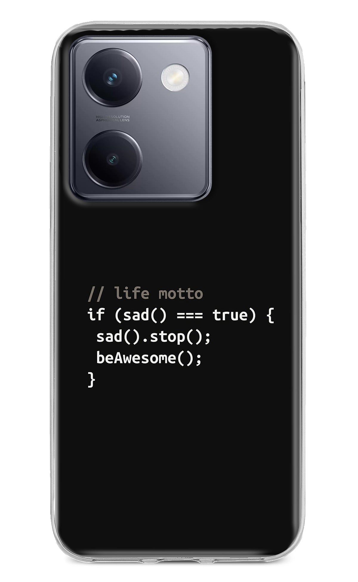 Life Motto Code Vivo Y200 Pro Back Cover