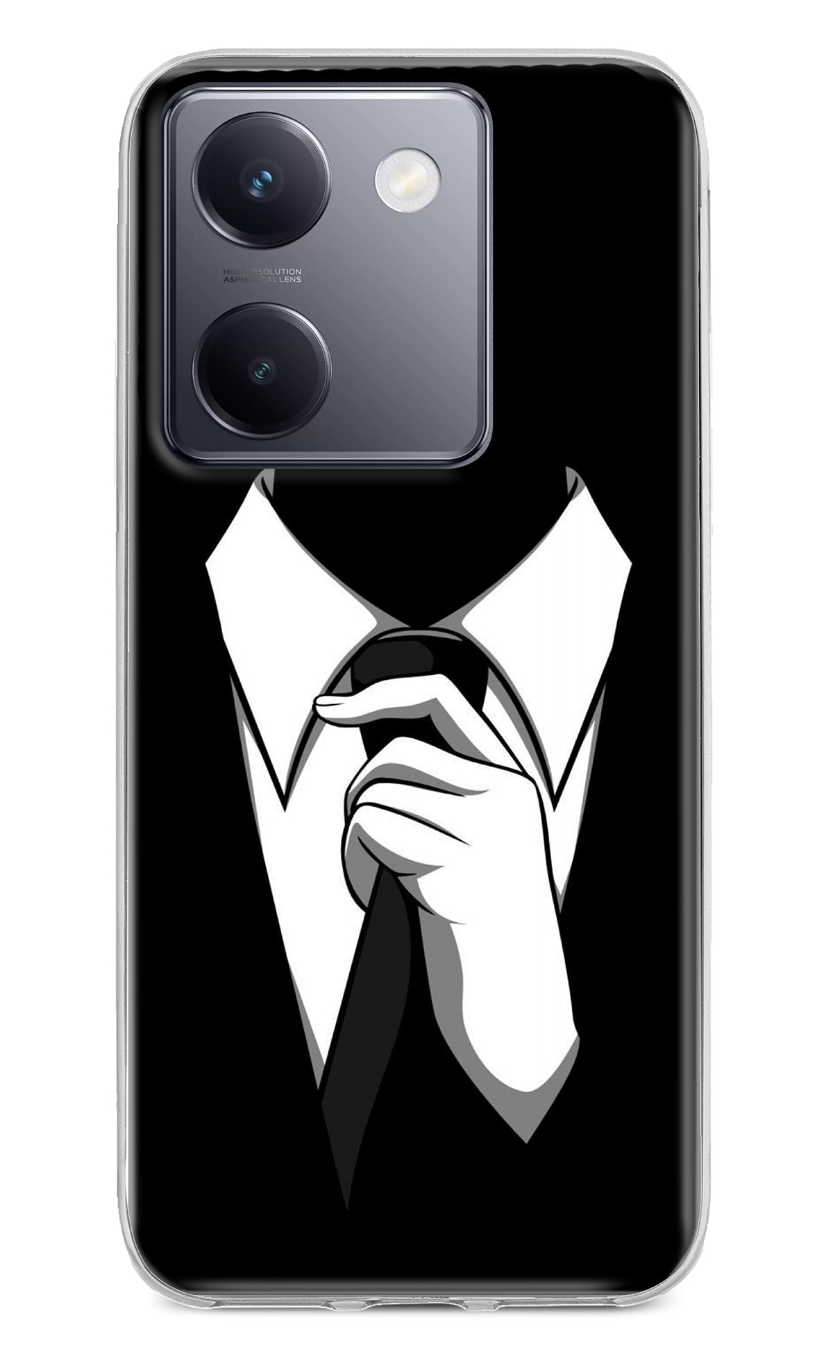 Black Tie Vivo Y200 Pro Back Cover