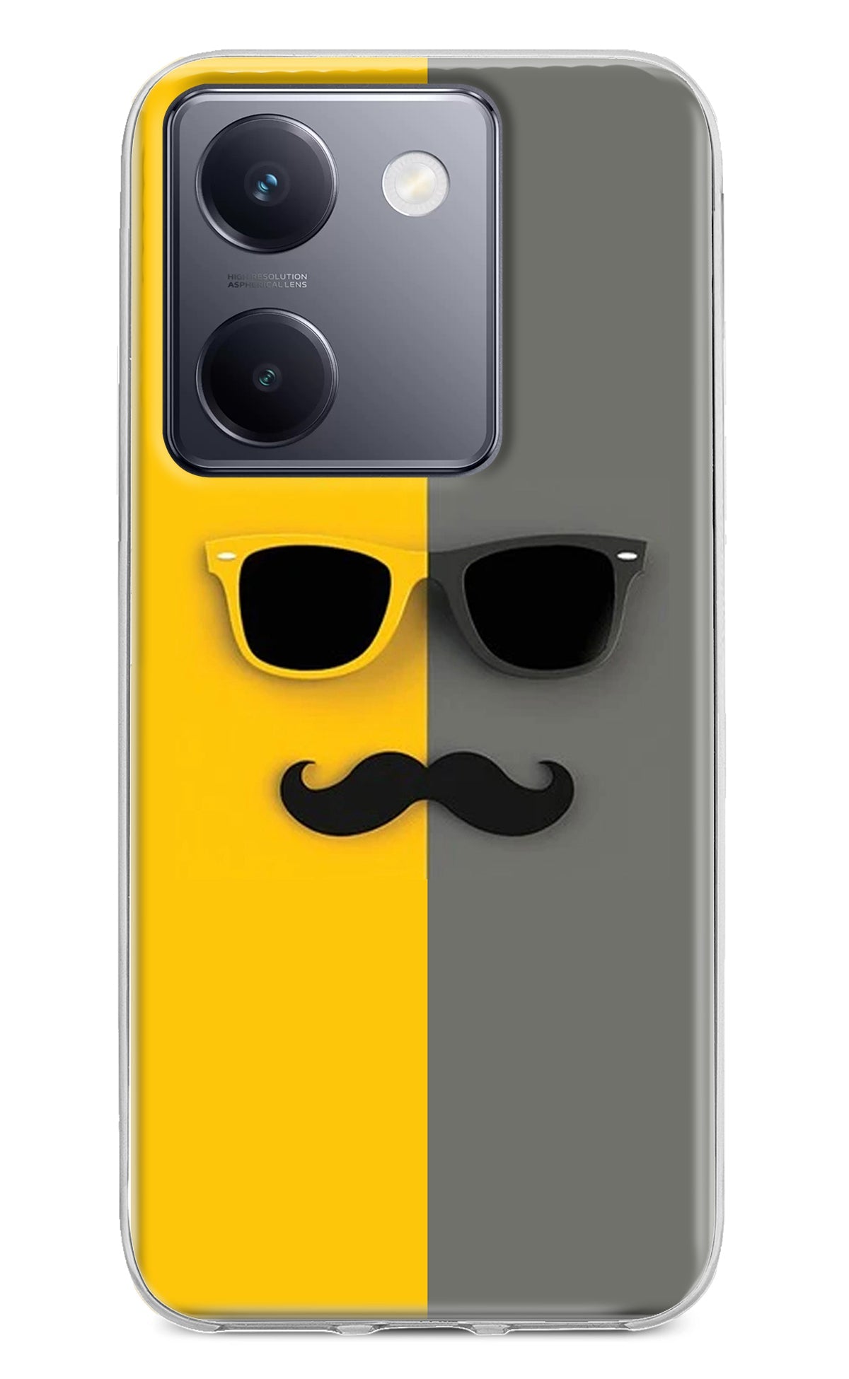 Sunglasses with Mustache Vivo Y200 Pro Back Cover