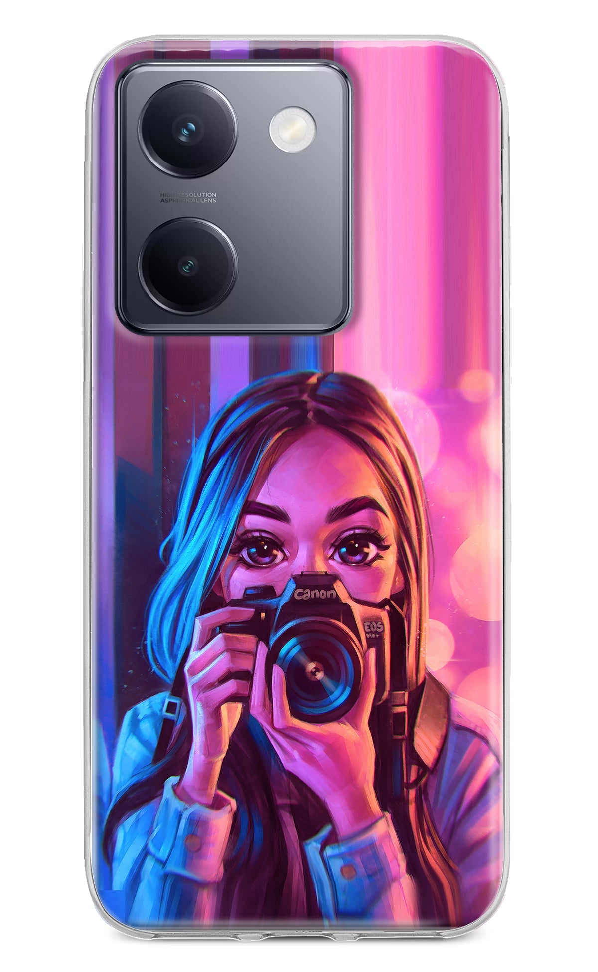 Girl Photographer Vivo Y200 Pro Back Cover