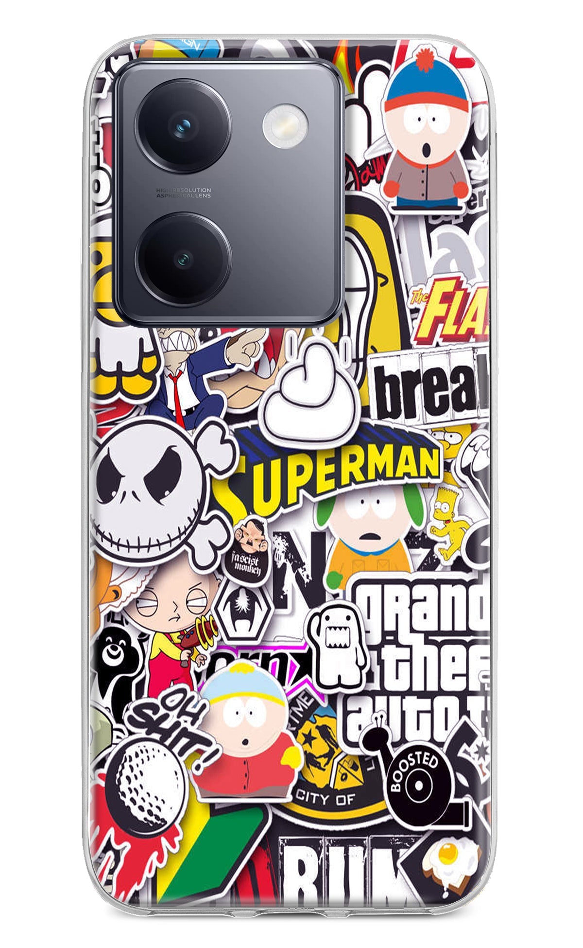 Sticker Bomb Vivo Y200 Pro Back Cover