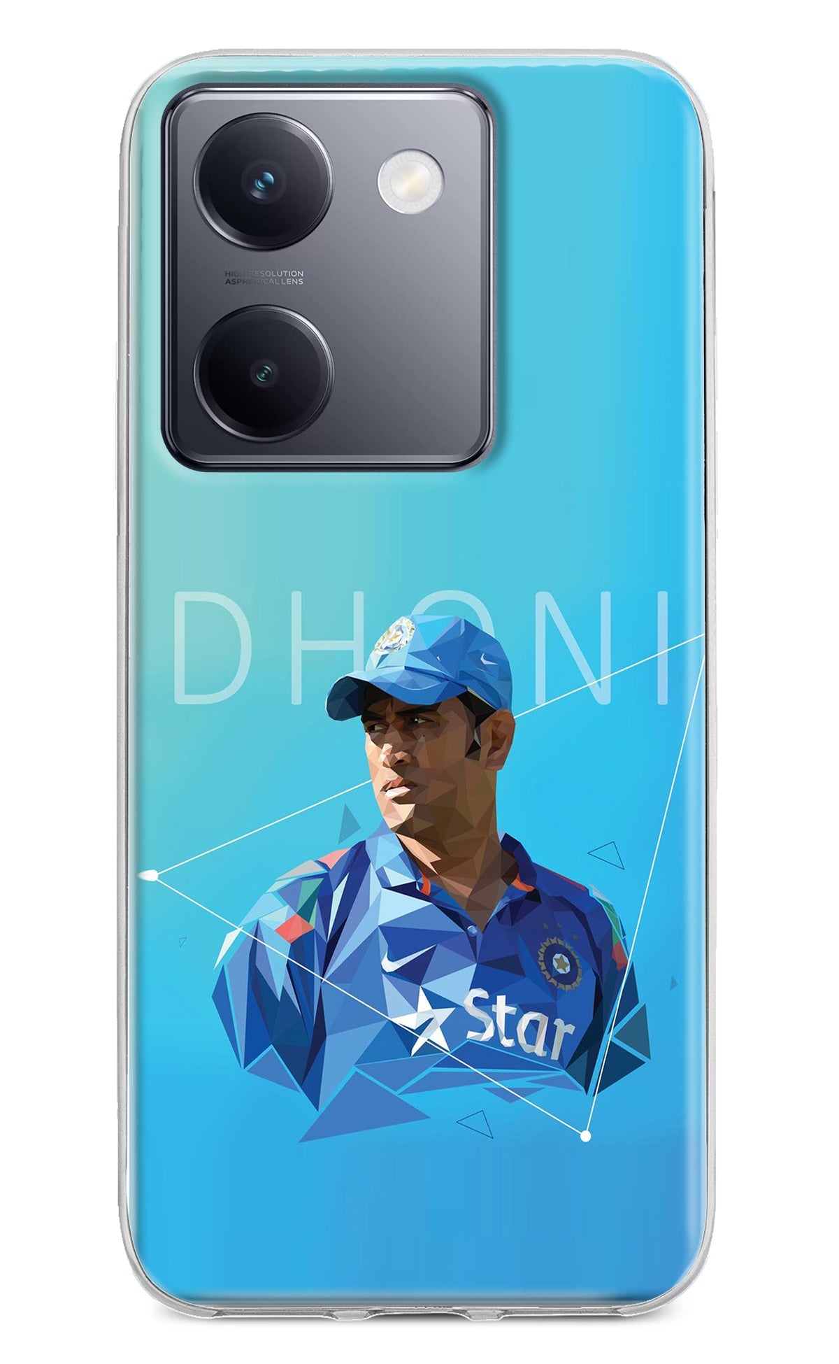 Dhoni Artwork Vivo Y200 Pro Back Cover