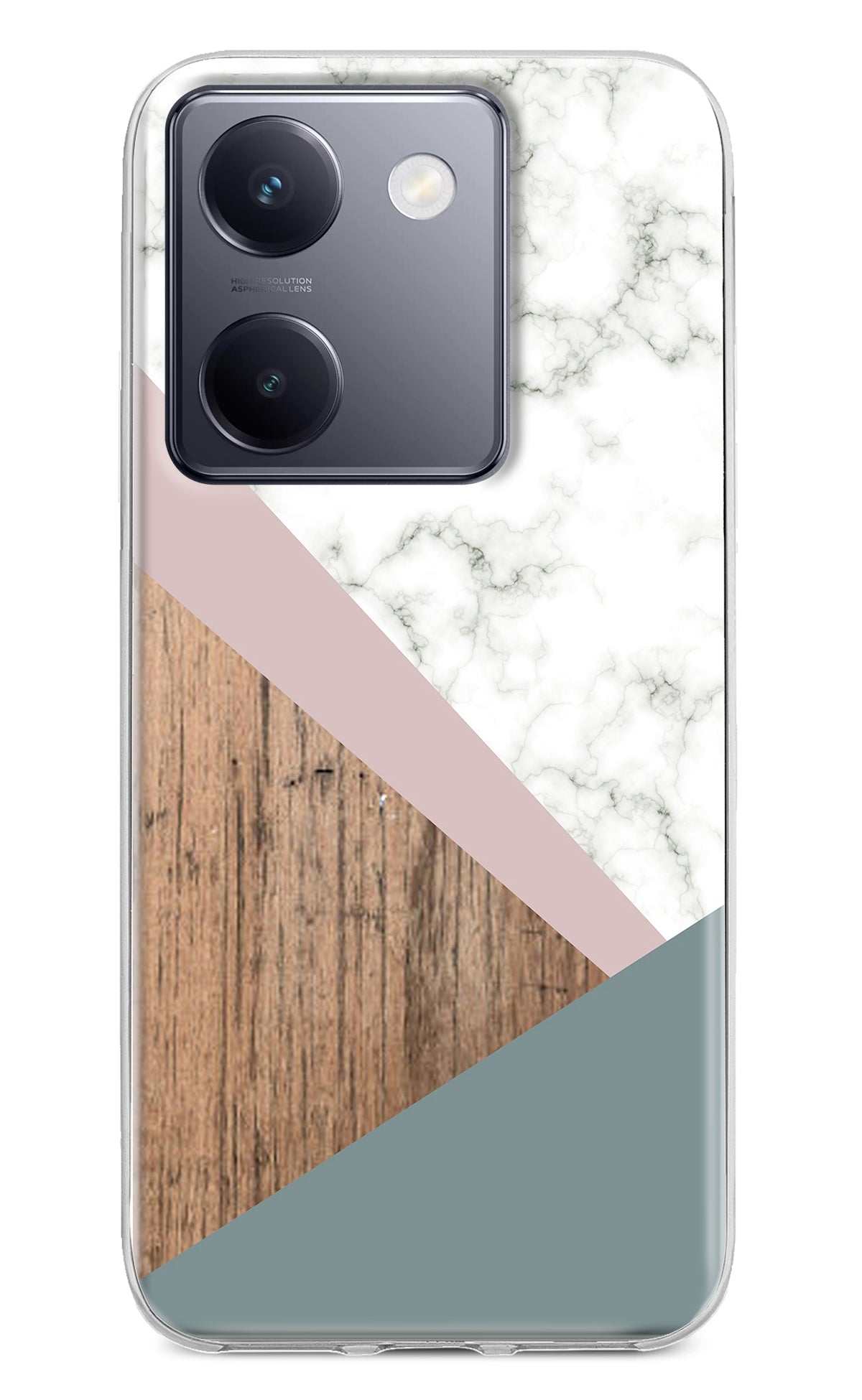 Marble wood Abstract Vivo Y200 Pro Back Cover