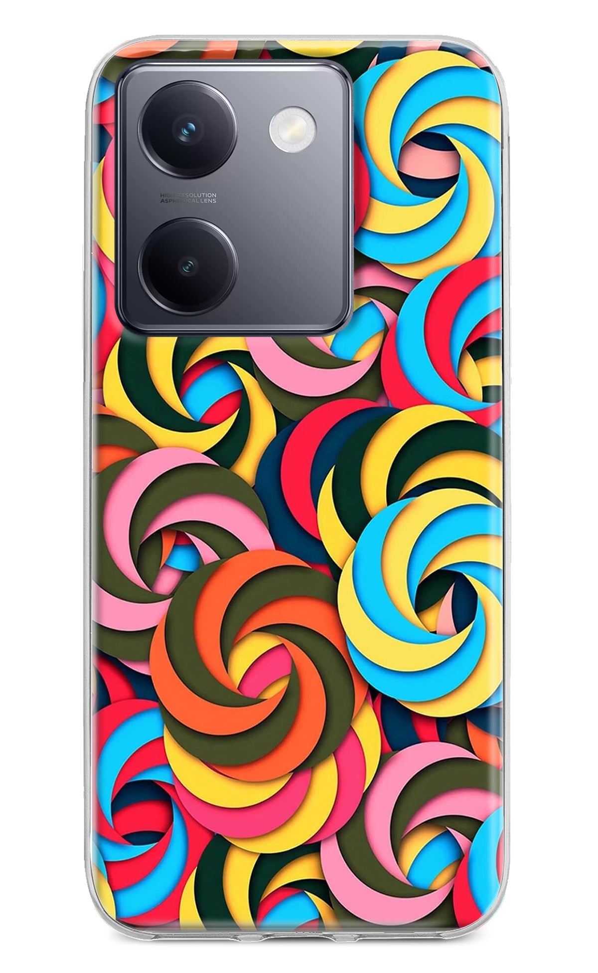 Spiral Pattern Vivo Y200 Pro Back Cover