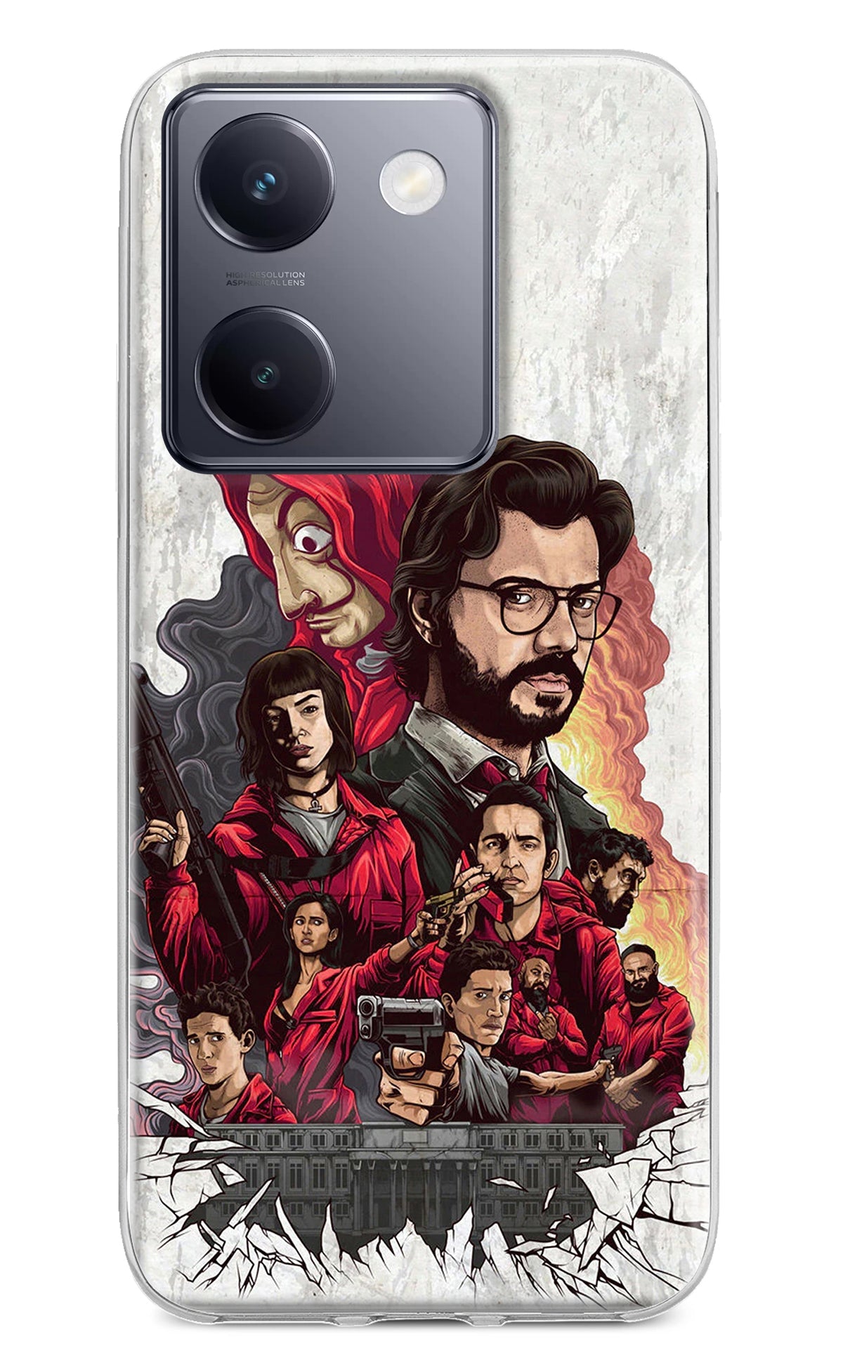 Money Heist Artwork Vivo Y200 Pro Back Cover