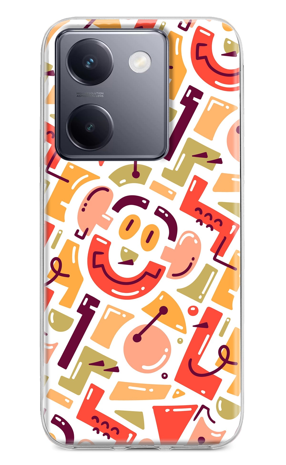 Doodle Pattern Vivo Y200 Pro Back Cover