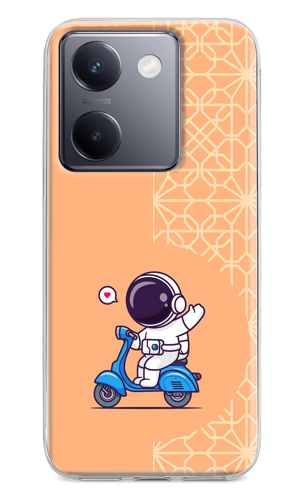 Cute Astronaut Riding Vivo Y200 Pro Back Cover