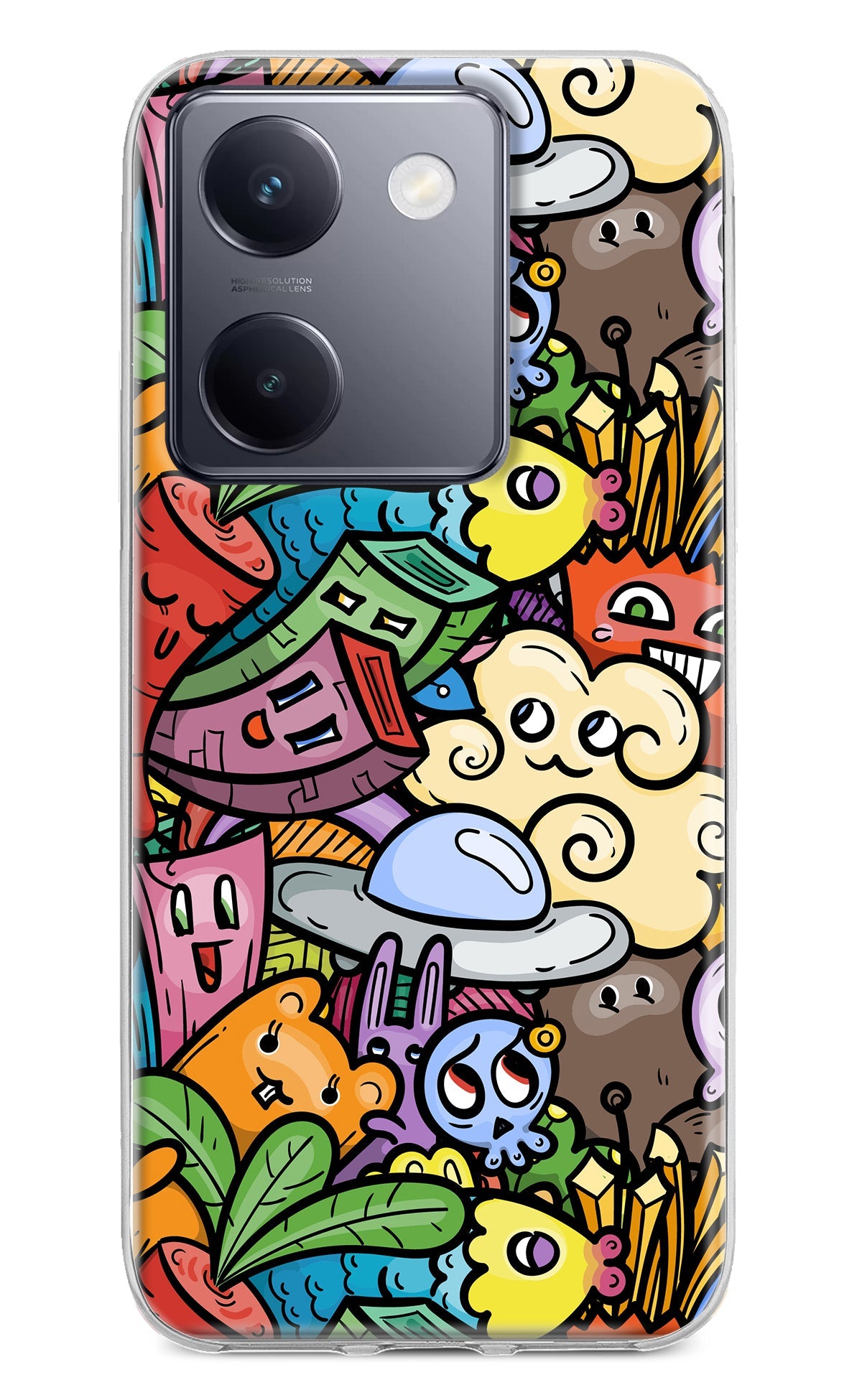 Veggie Doodle Vivo Y200 Pro Back Cover