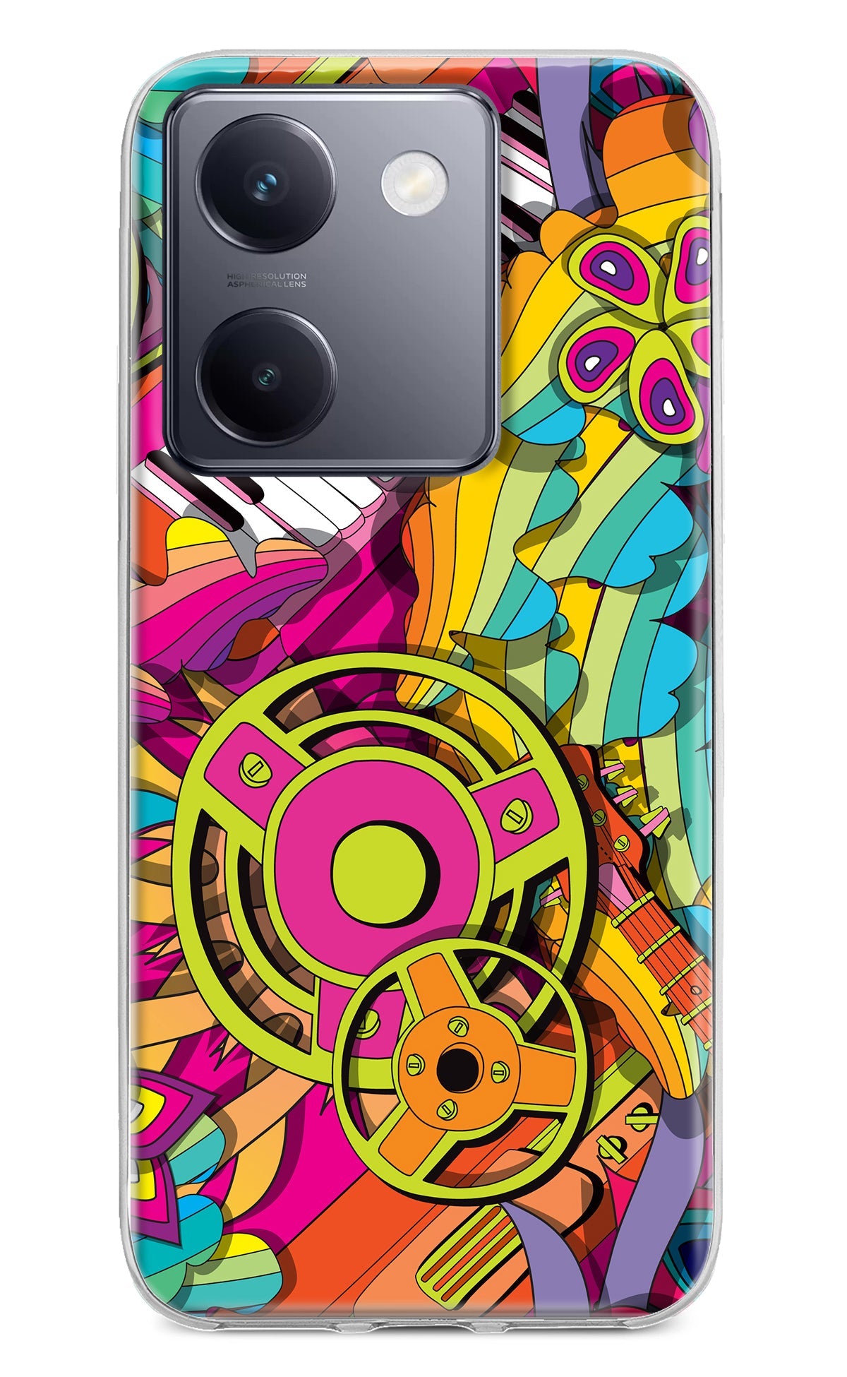 Music Doodle Vivo Y200 Pro Back Cover