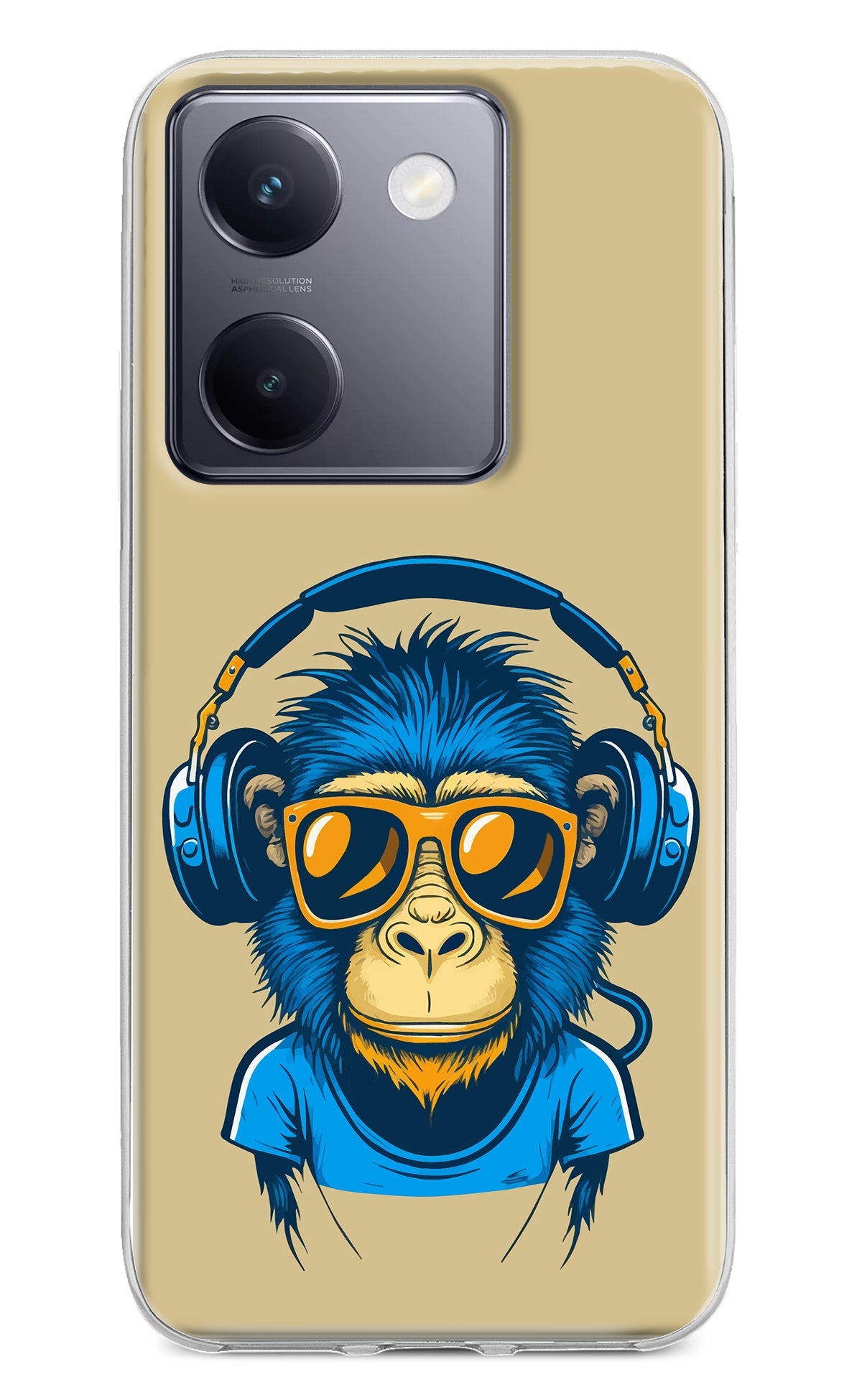 Monkey Headphone Vivo Y200 Pro Back Cover