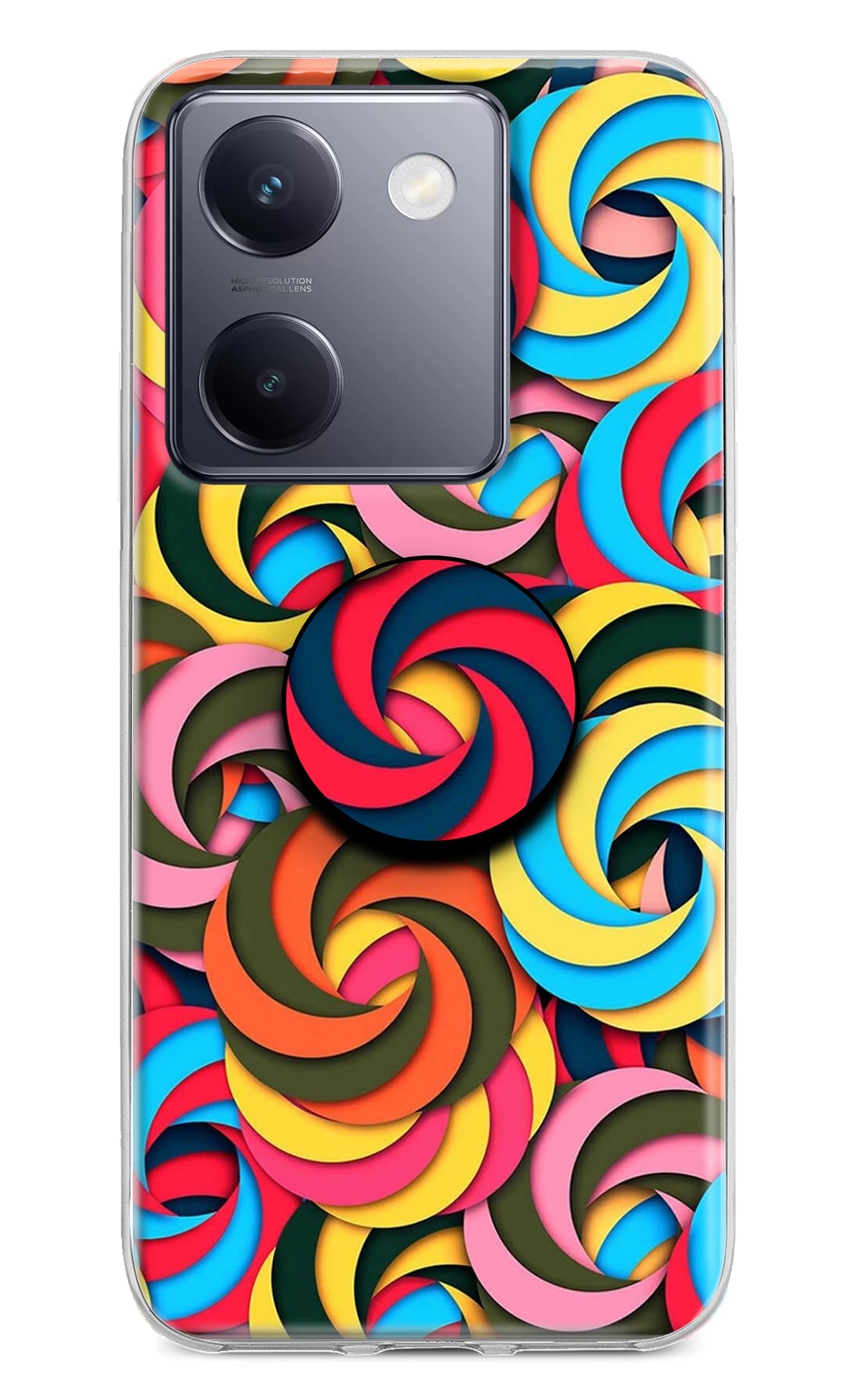 Spiral Pattern Vivo Y200 Pro Pop Case