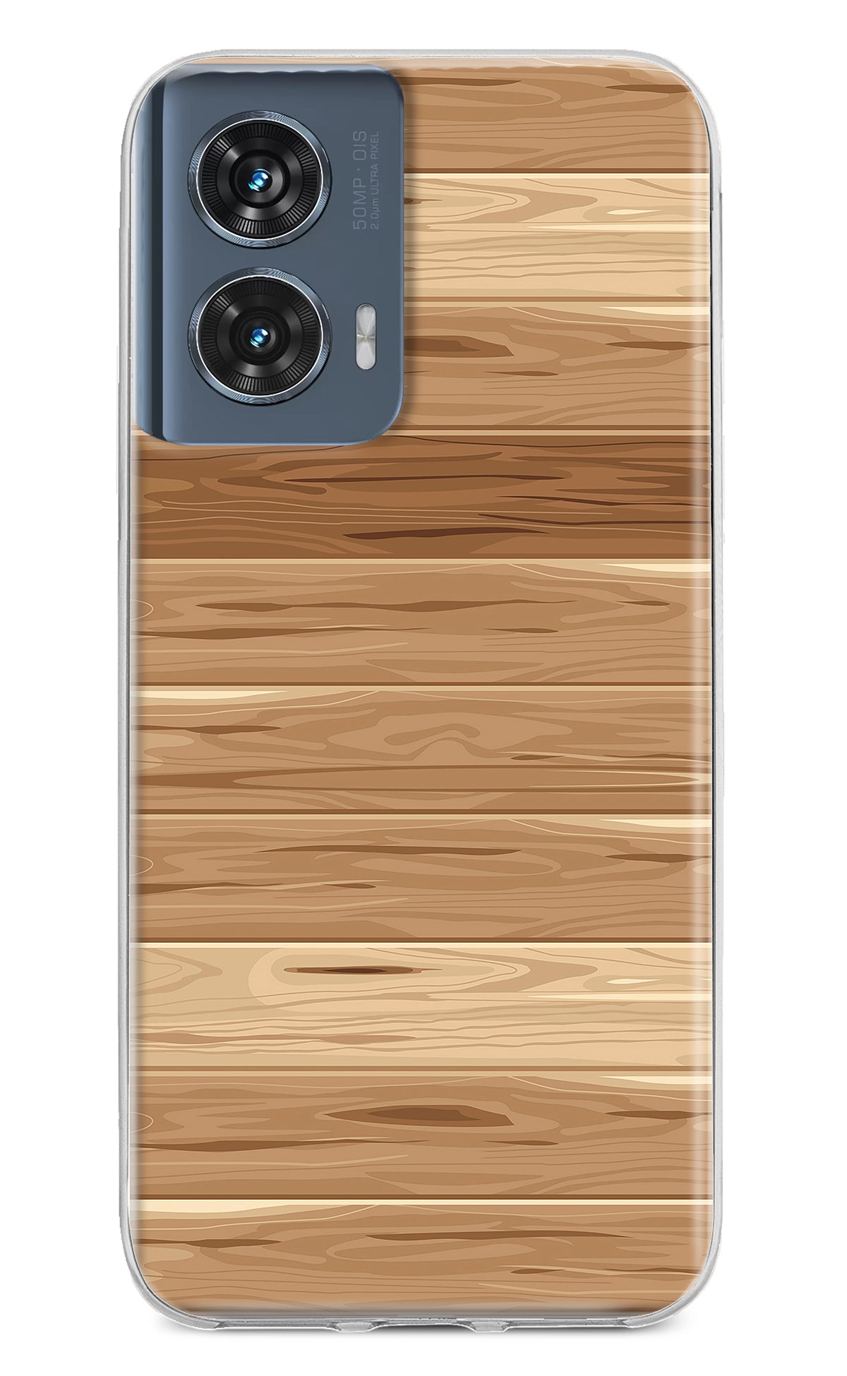 Wooden Vector Moto Edge 50 Fusion Back Cover