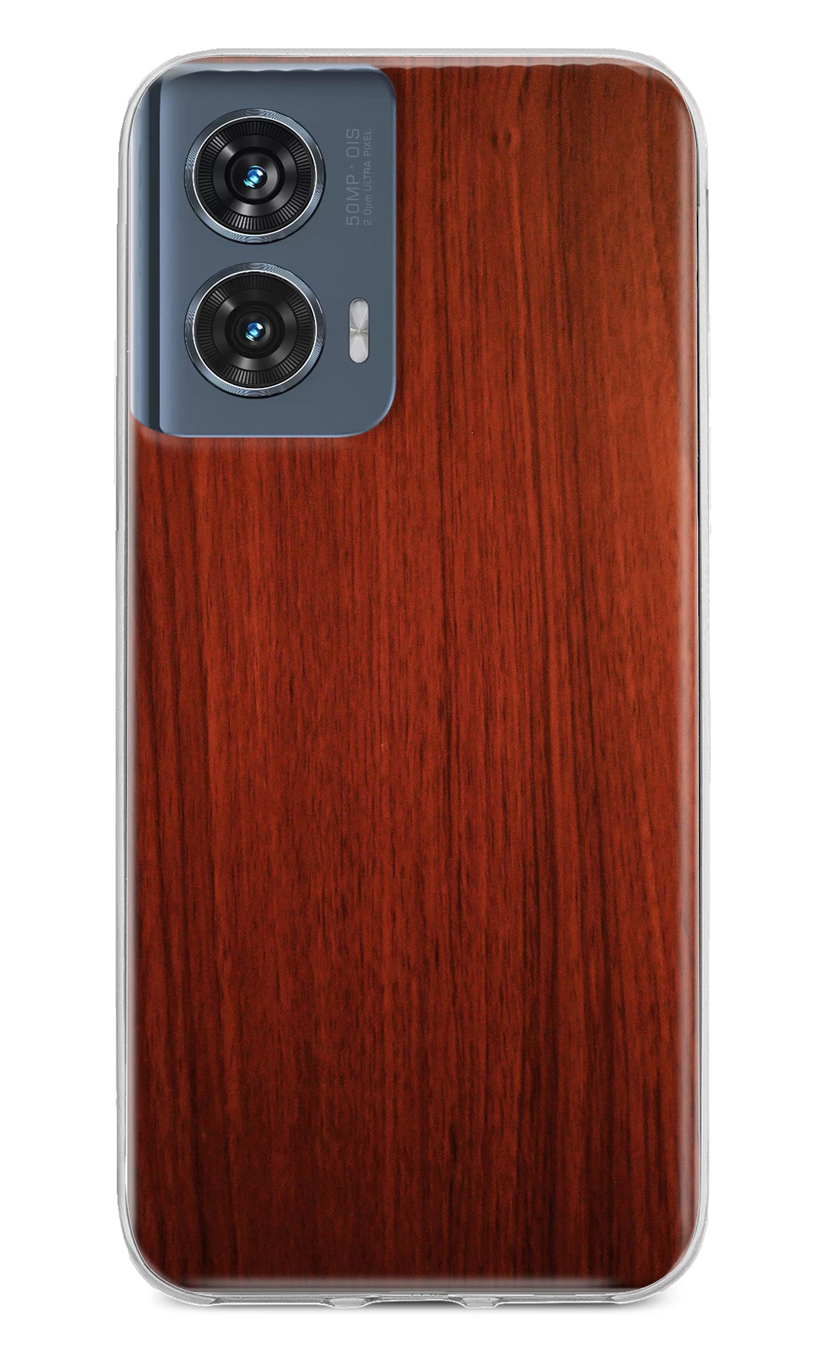 Wooden Plain Pattern Moto Edge 50 Fusion Back Cover