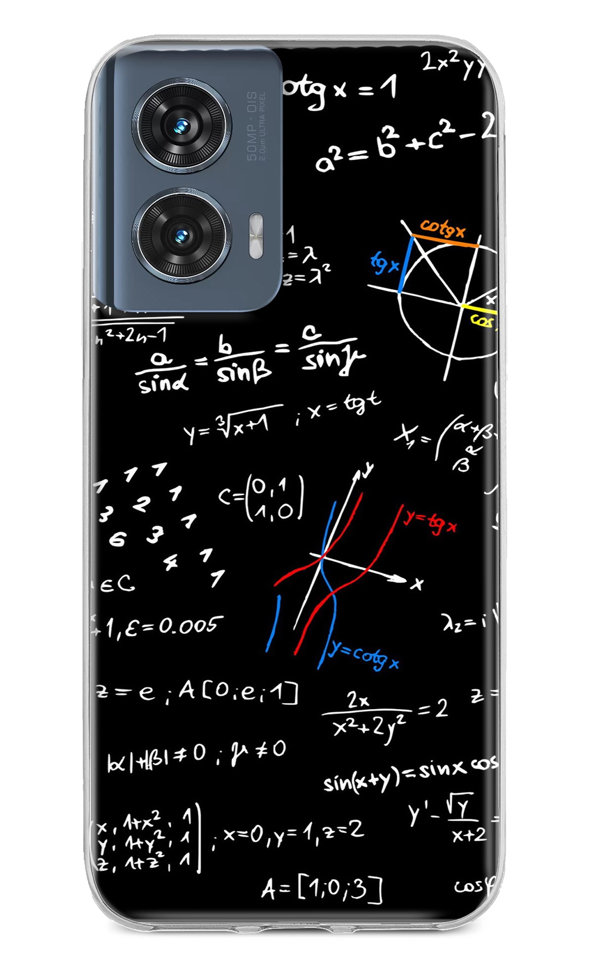 Mathematics Formula Moto Edge 50 Fusion Back Cover