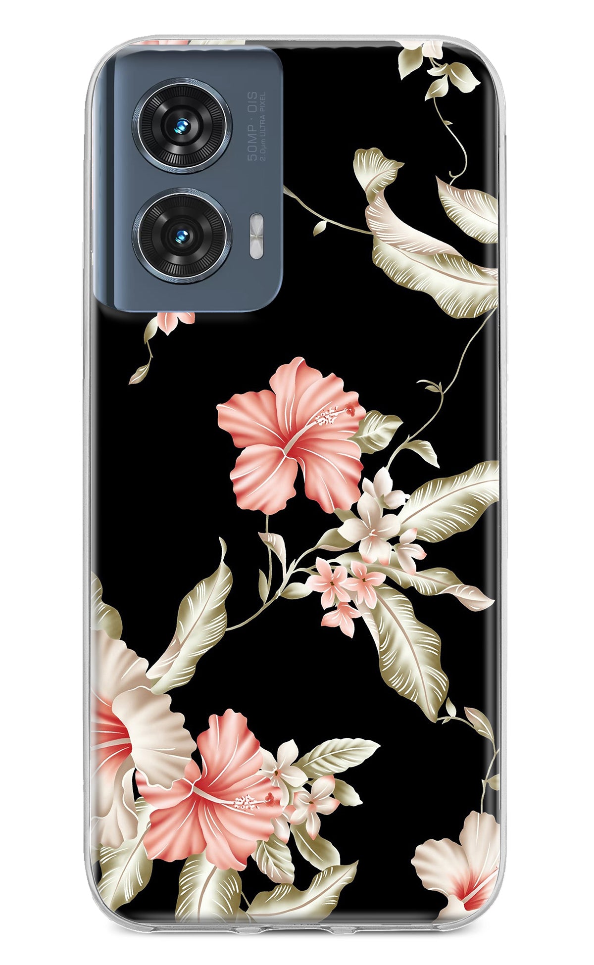 Flowers Moto Edge 50 Fusion Back Cover