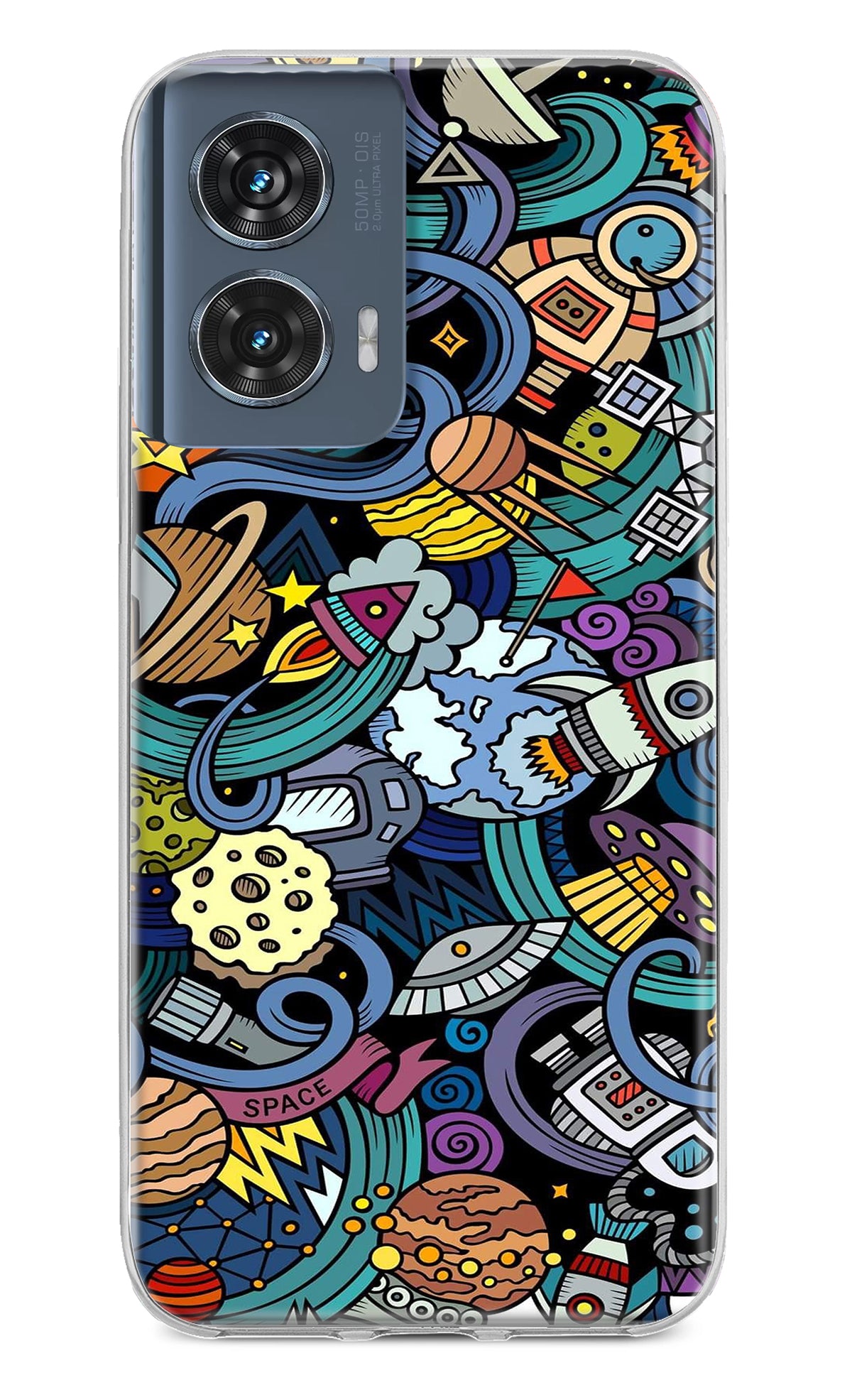 Space Abstract Moto Edge 50 Fusion Back Cover