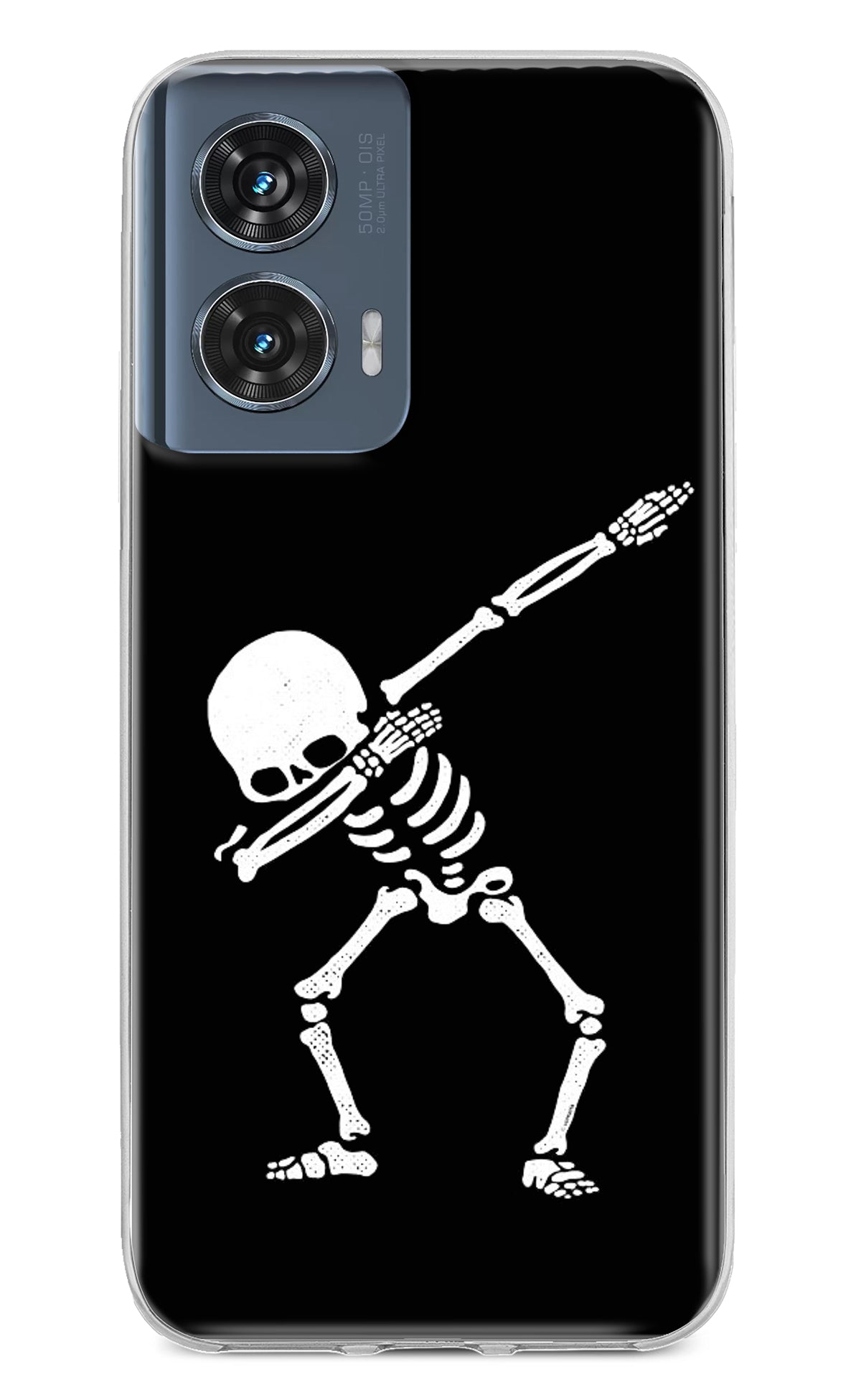 Dabbing Skeleton Art Moto Edge 50 Fusion Back Cover