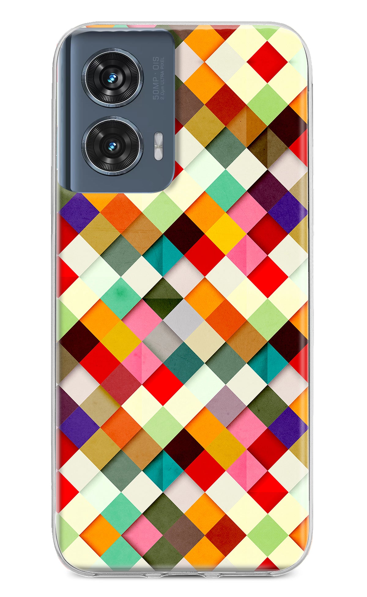 Geometric Abstract Colorful Moto Edge 50 Fusion Back Cover