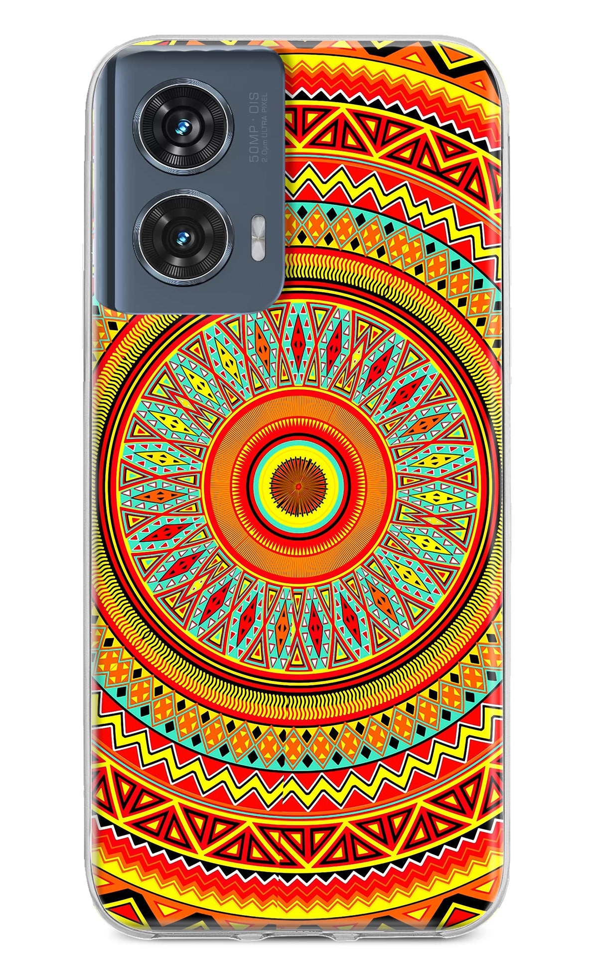 Mandala Pattern Moto Edge 50 Fusion Back Cover