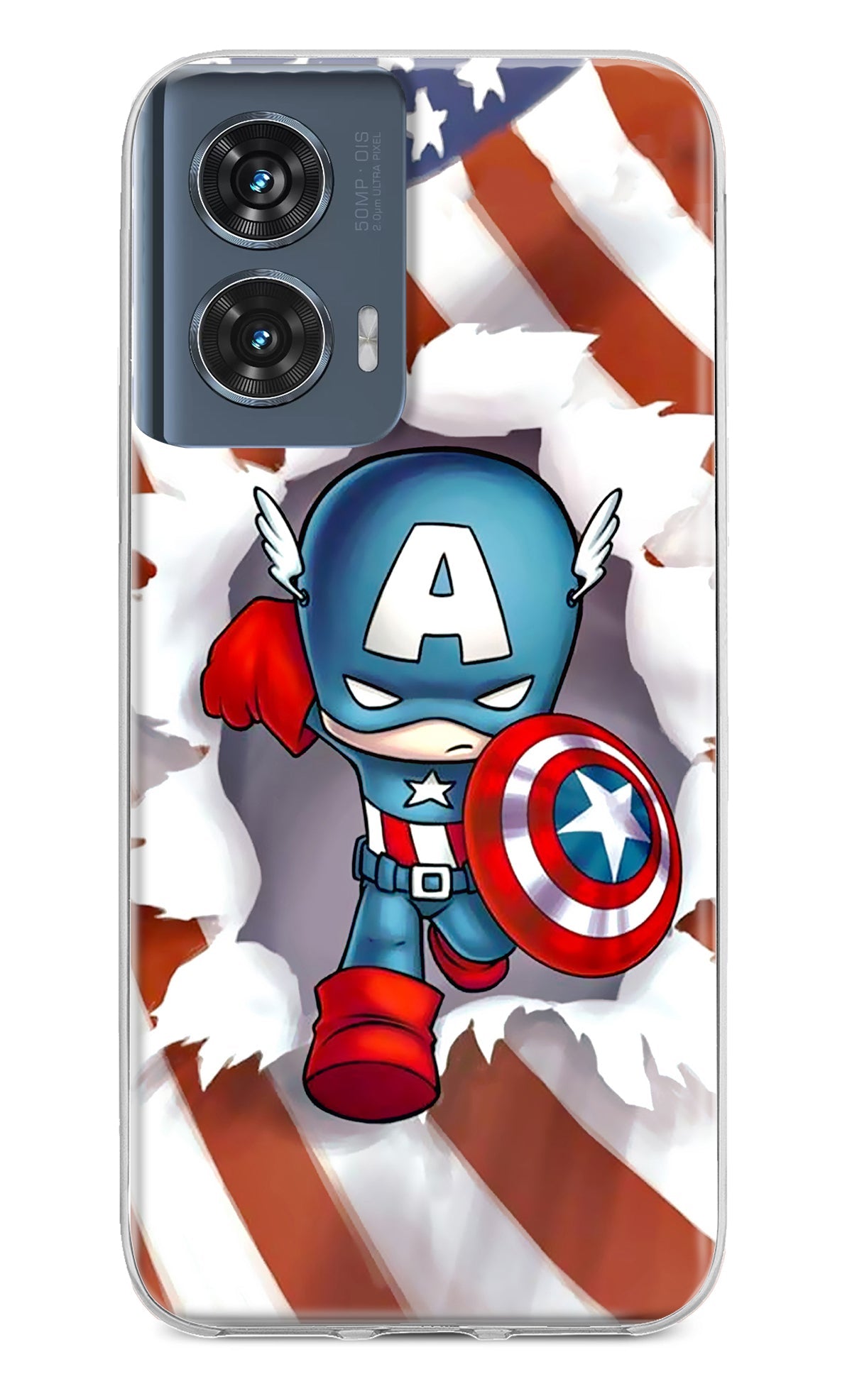 Captain America Moto Edge 50 Fusion Back Cover