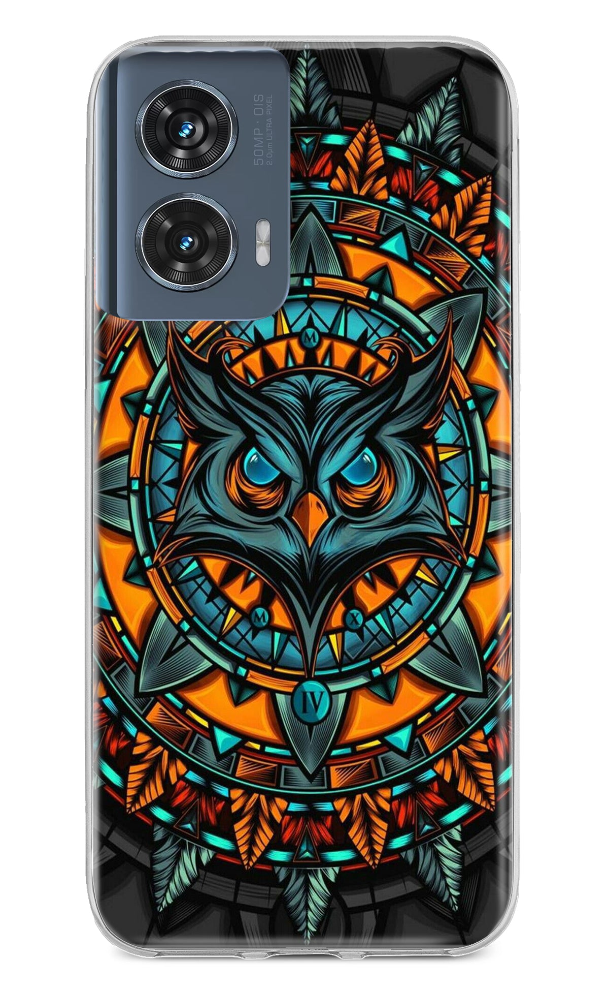 Angry Owl Art Moto Edge 50 Fusion Back Cover