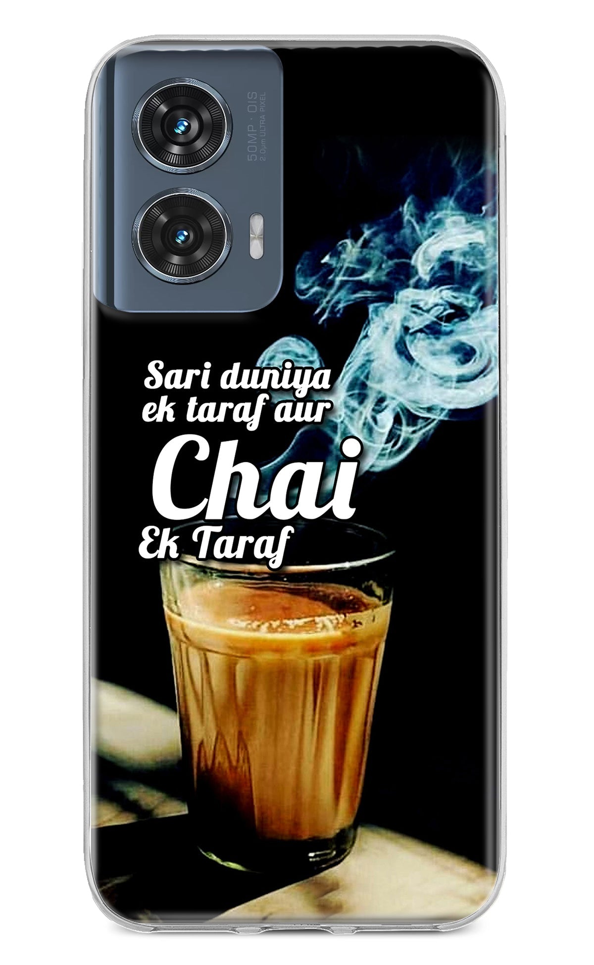 Chai Ek Taraf Quote Moto Edge 50 Fusion Back Cover