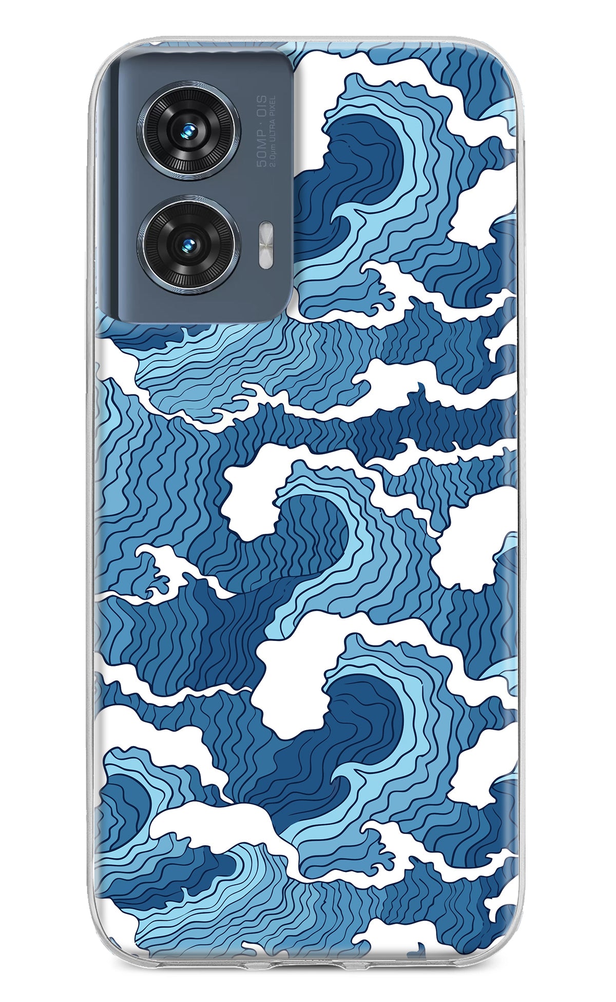 Blue Waves Moto Edge 50 Fusion Back Cover