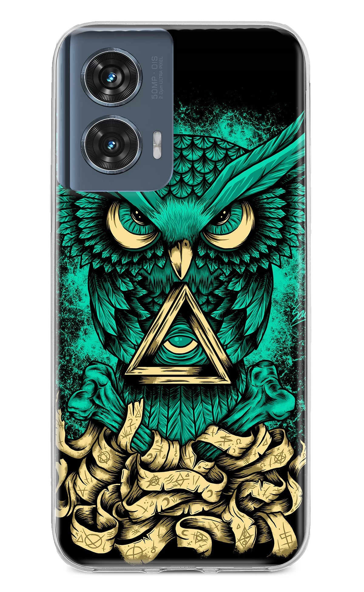 Green Owl Moto Edge 50 Fusion Back Cover