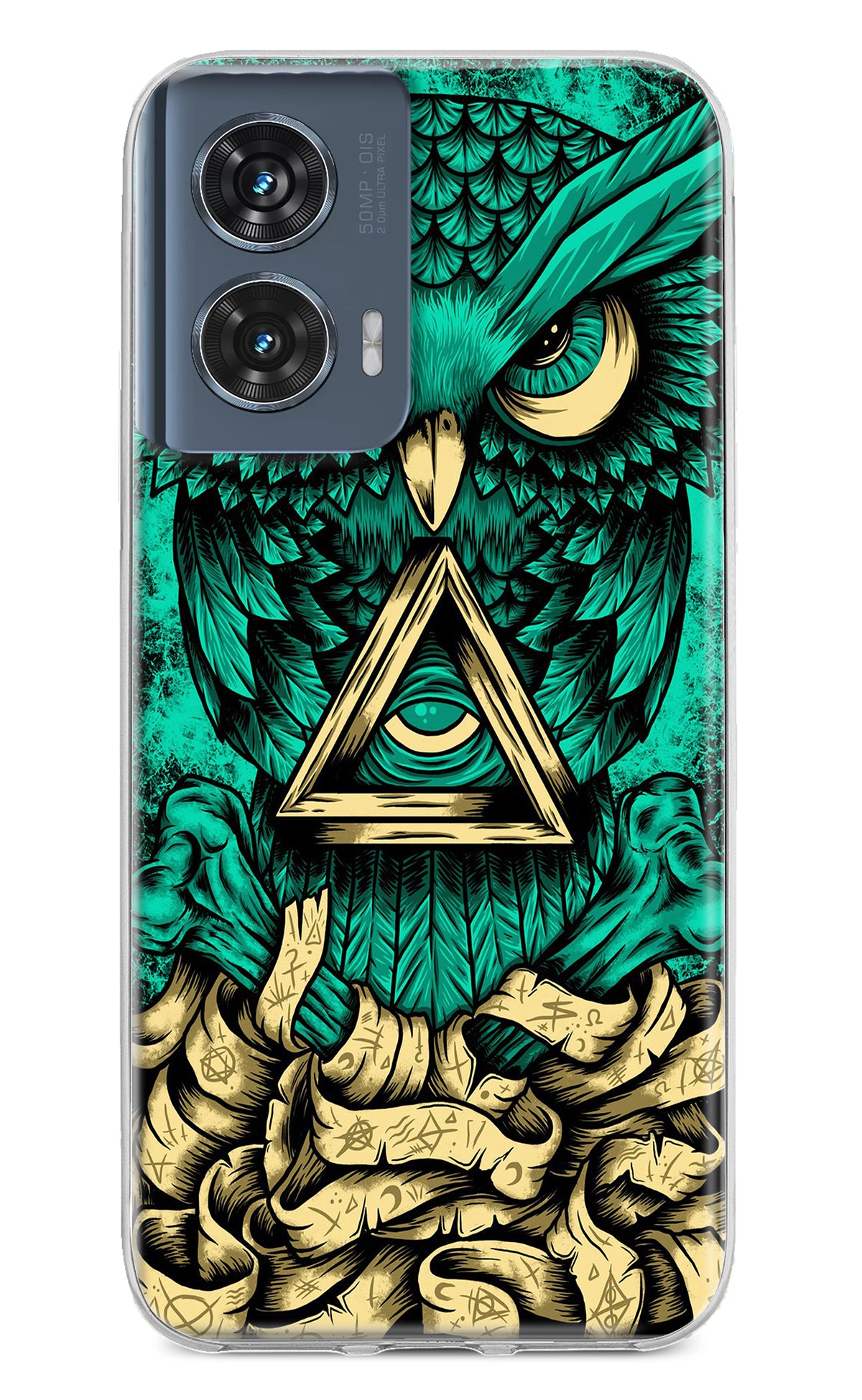 Green Owl Moto Edge 50 Fusion Back Cover