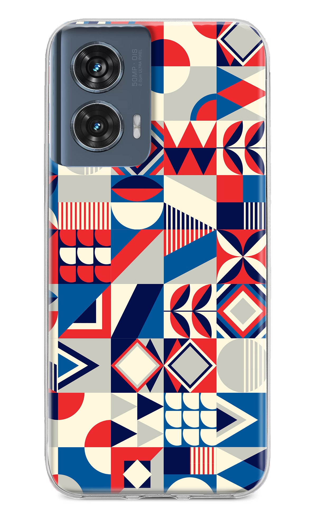 Colorful Pattern Moto Edge 50 Fusion Back Cover