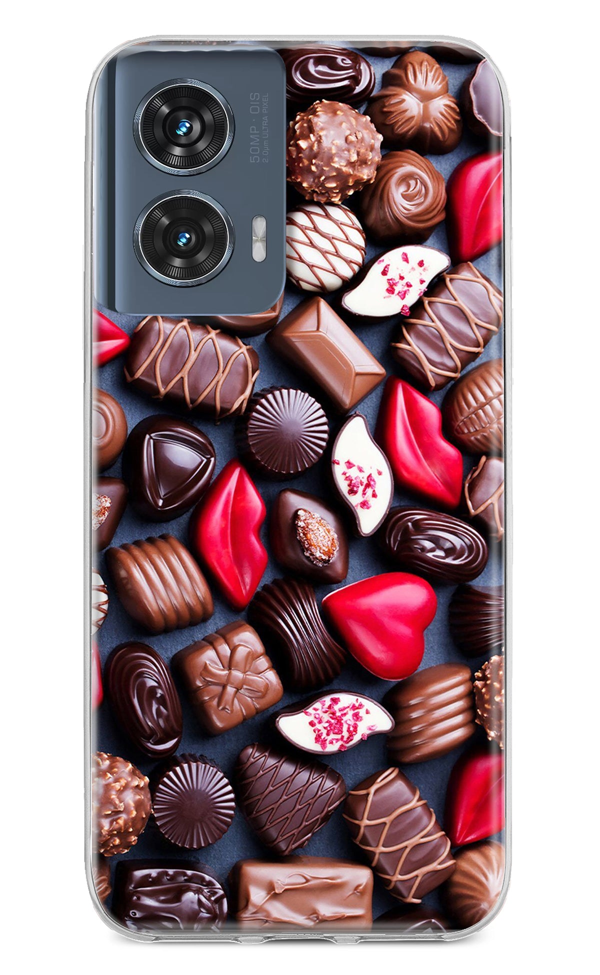 Chocolates Moto Edge 50 Fusion Back Cover