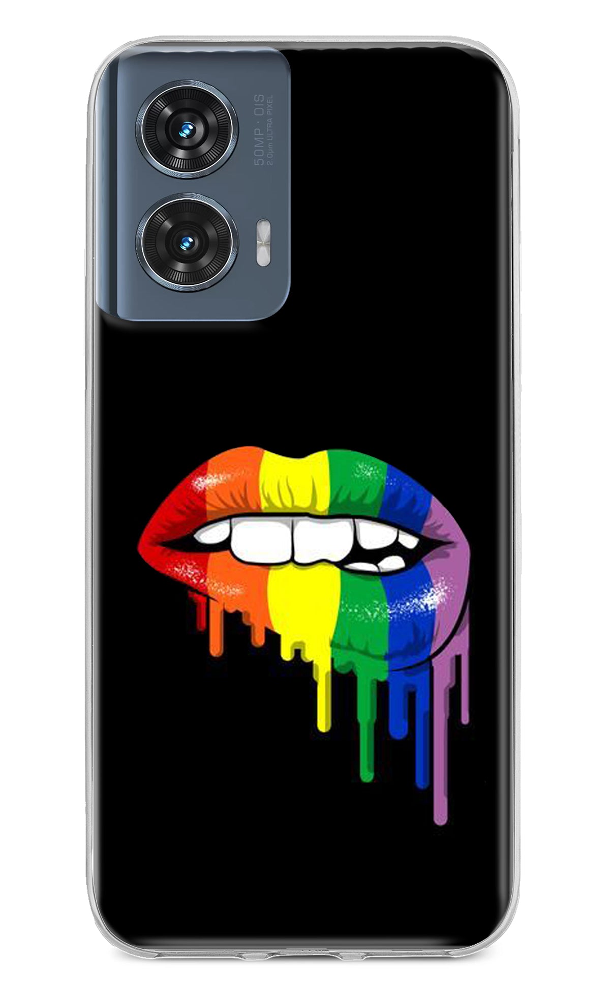 Lips Biting Moto Edge 50 Fusion Back Cover