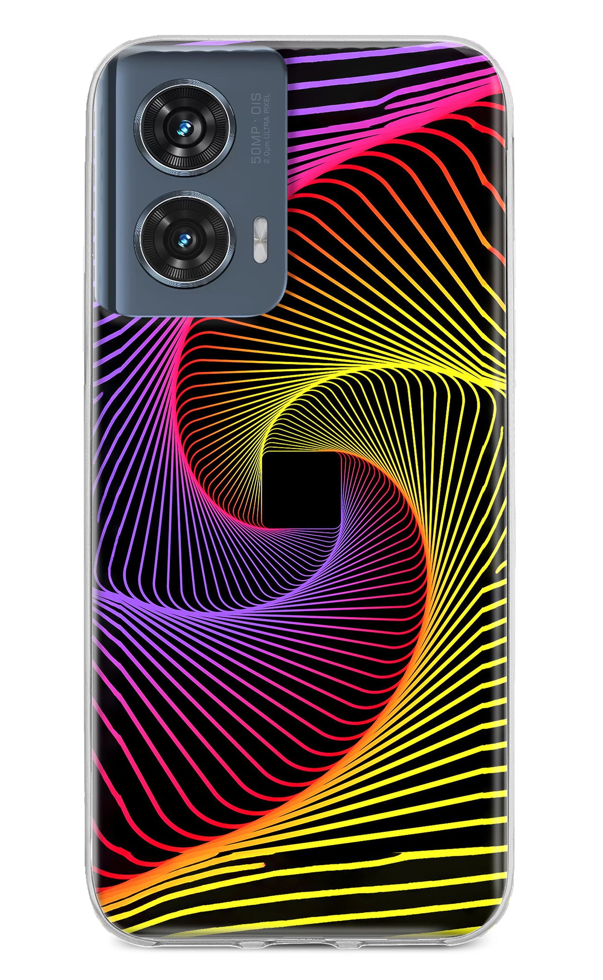 Colorful Strings Moto Edge 50 Fusion Back Cover