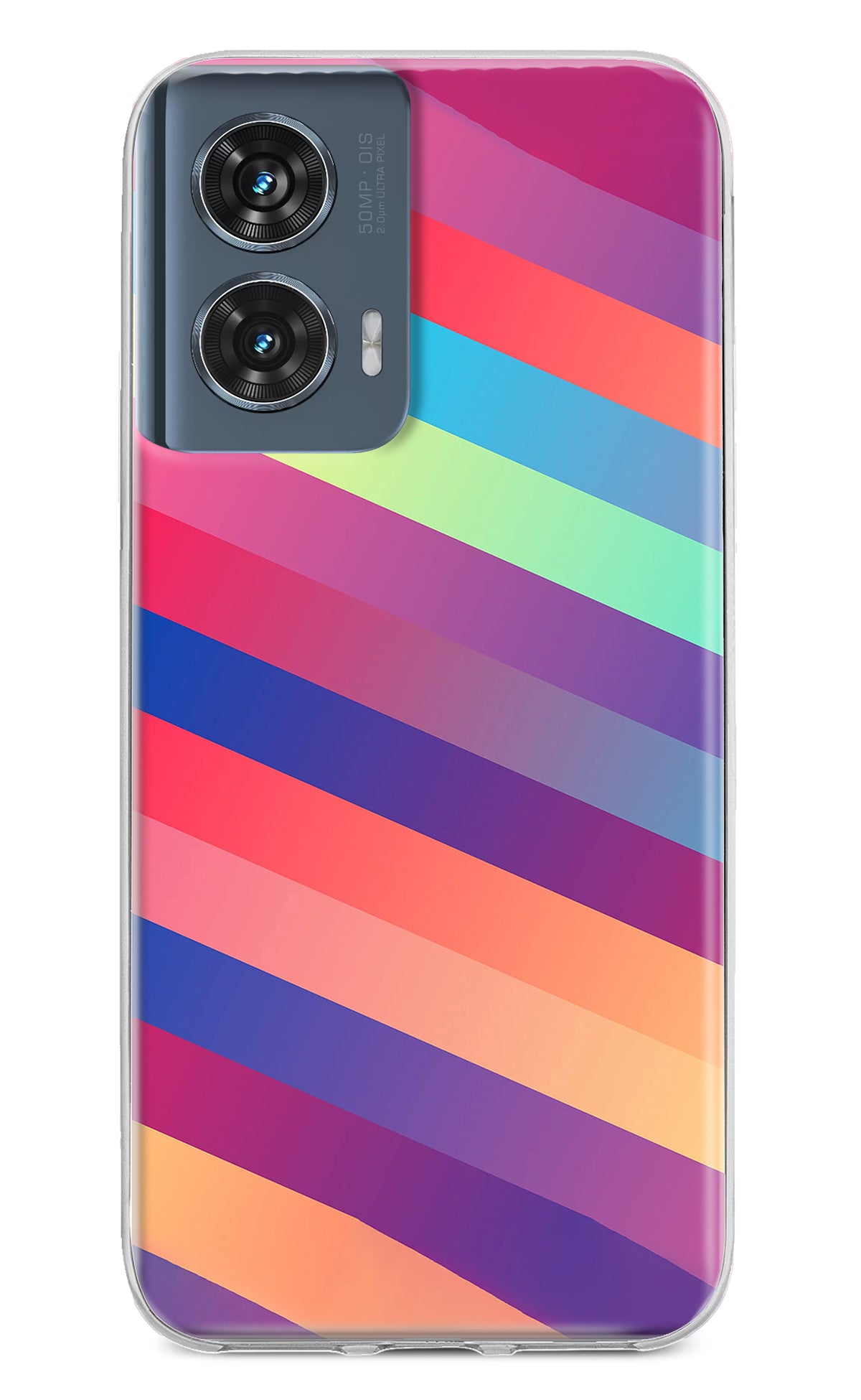 Stripes color Moto Edge 50 Fusion Back Cover