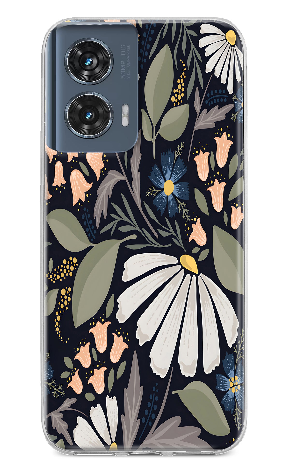 Flowers Art Moto Edge 50 Fusion Back Cover